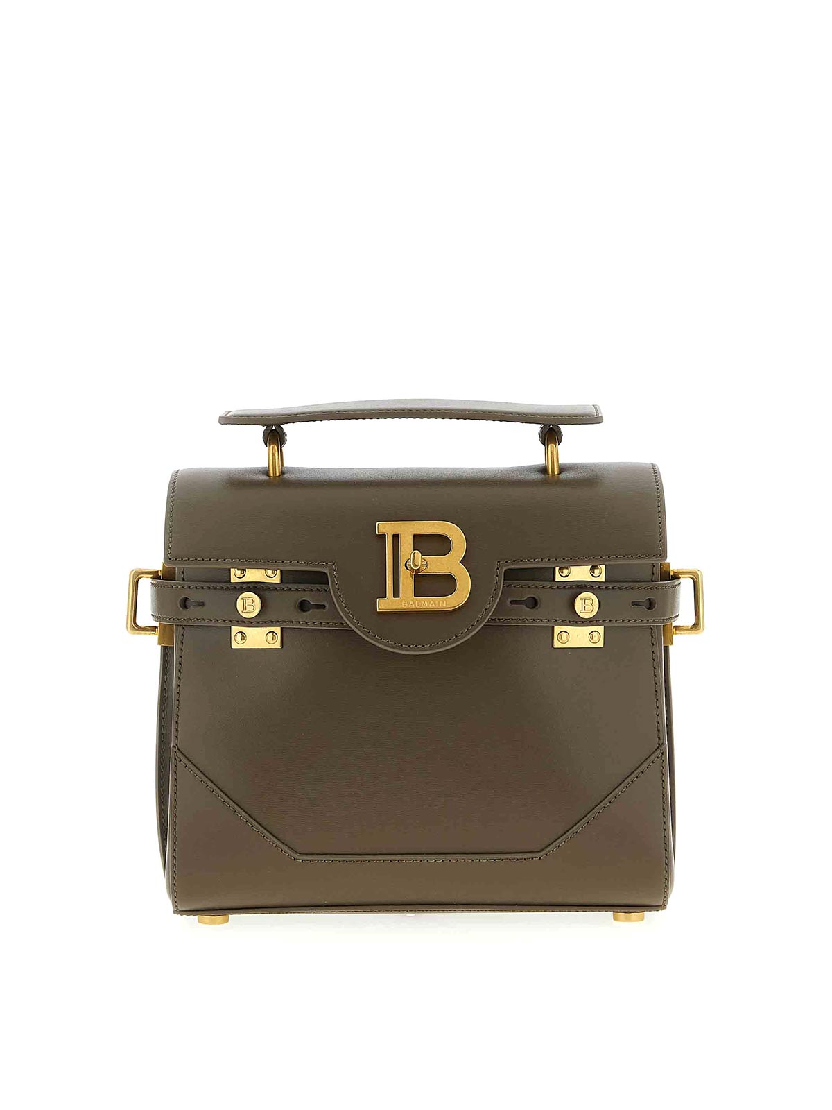 Balmain B-buzz 23 Handbag In Brown