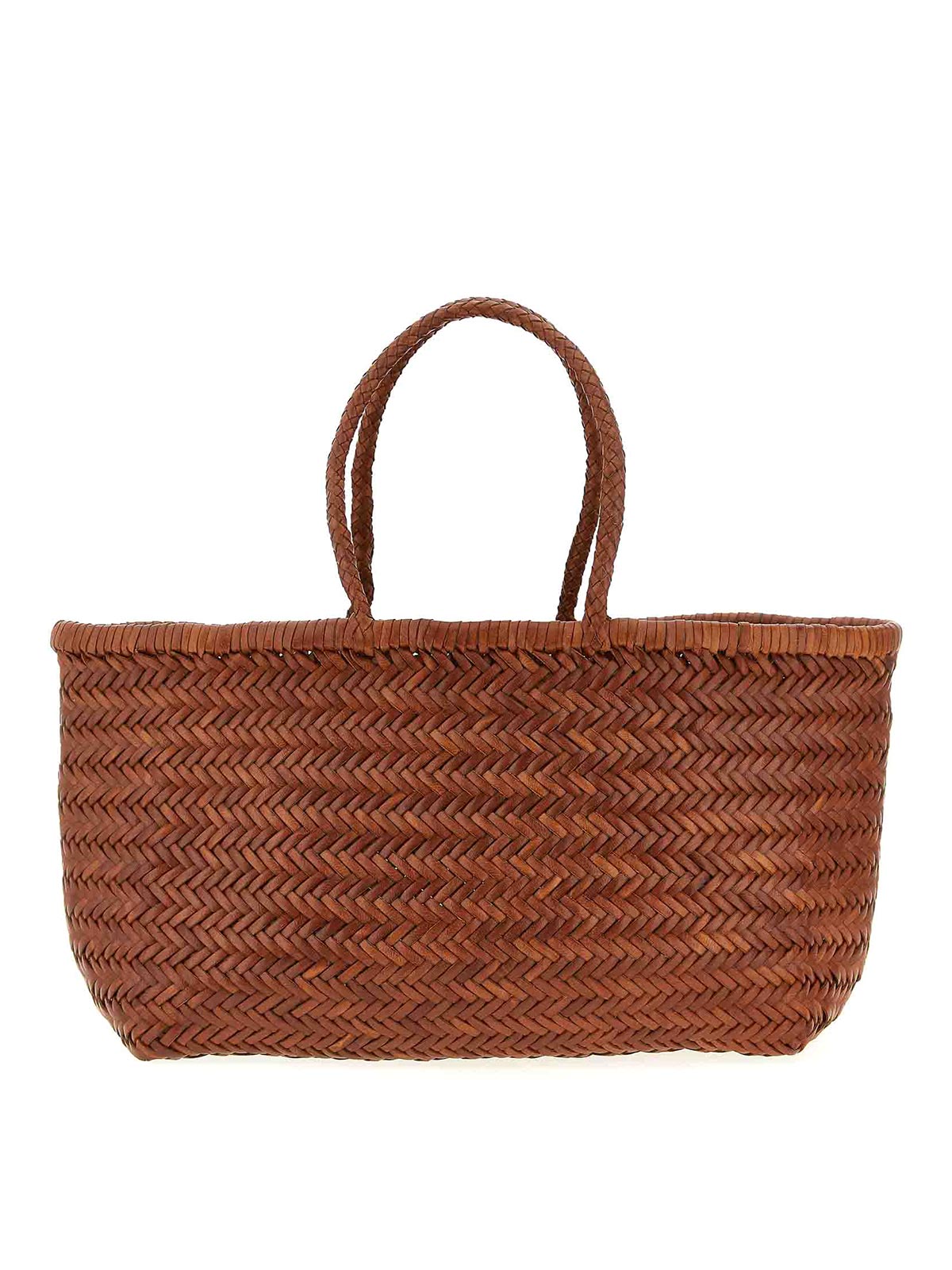 Dragon Diffusion Bamboo Triple Jump Large Shoulder Bag In Brown