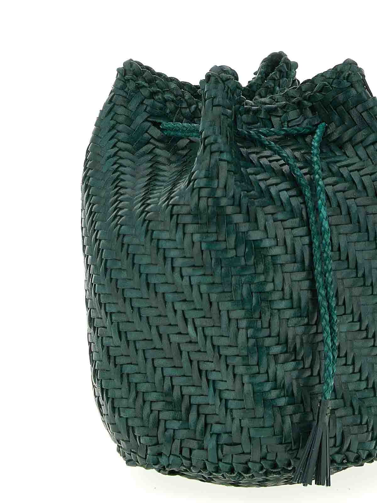 Dragon Diffusion Pompom Double Jump Crossbody Bags Green In Green