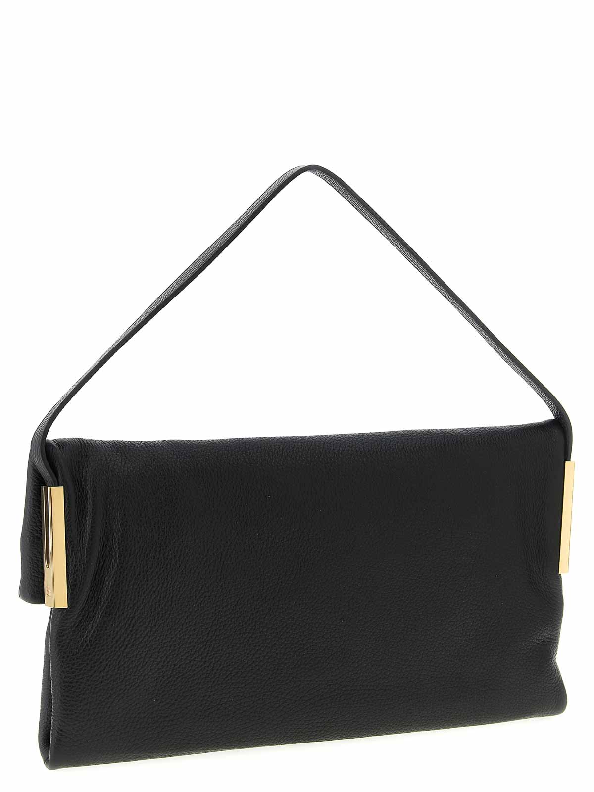 Elisabetta Franchi Logo Shoulder Bag Shoulder Bags Black In Black