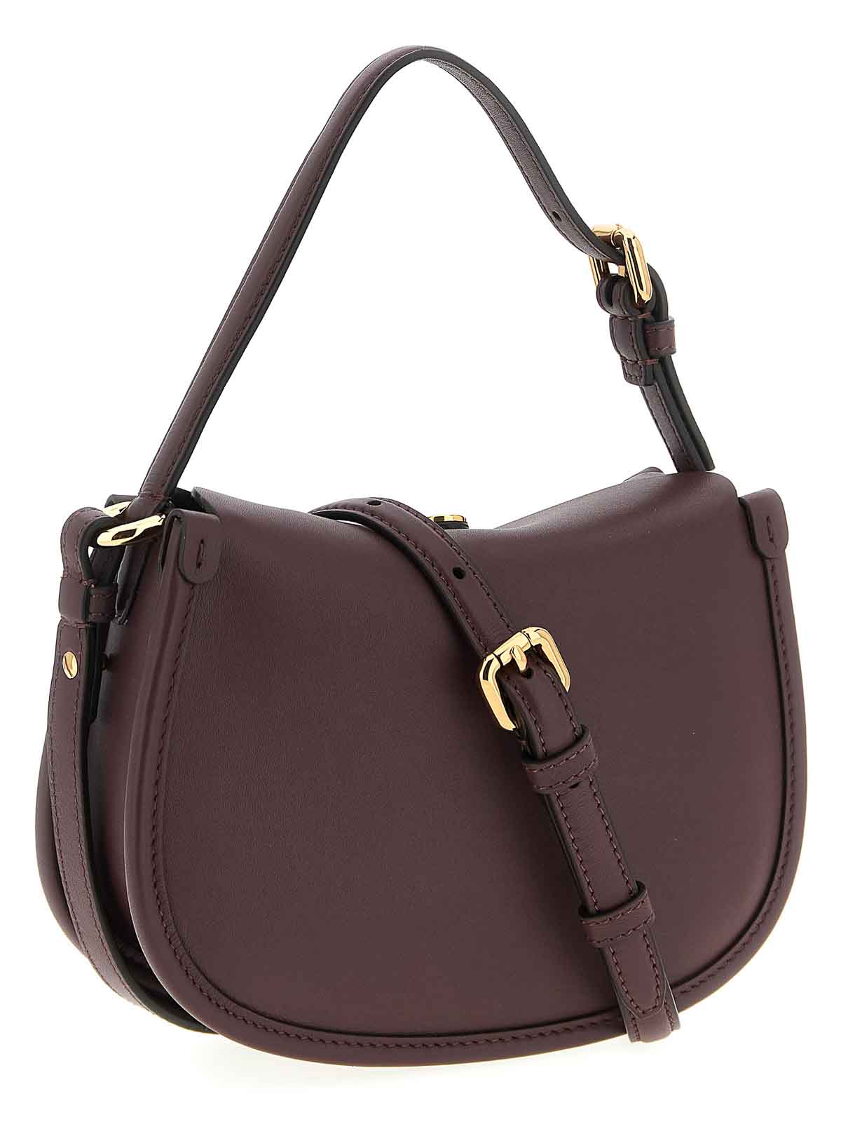 Etro Small Crossbody Bag With Adjustable Strap And Buckle Detail In Red