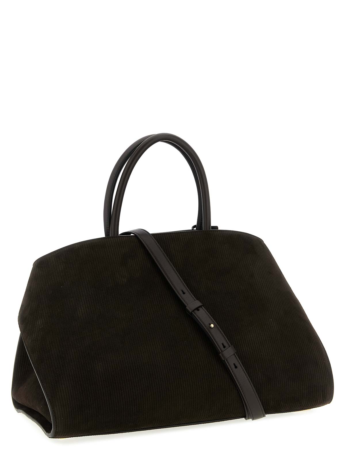 Ferragamo Hug Handbag (l) In Black