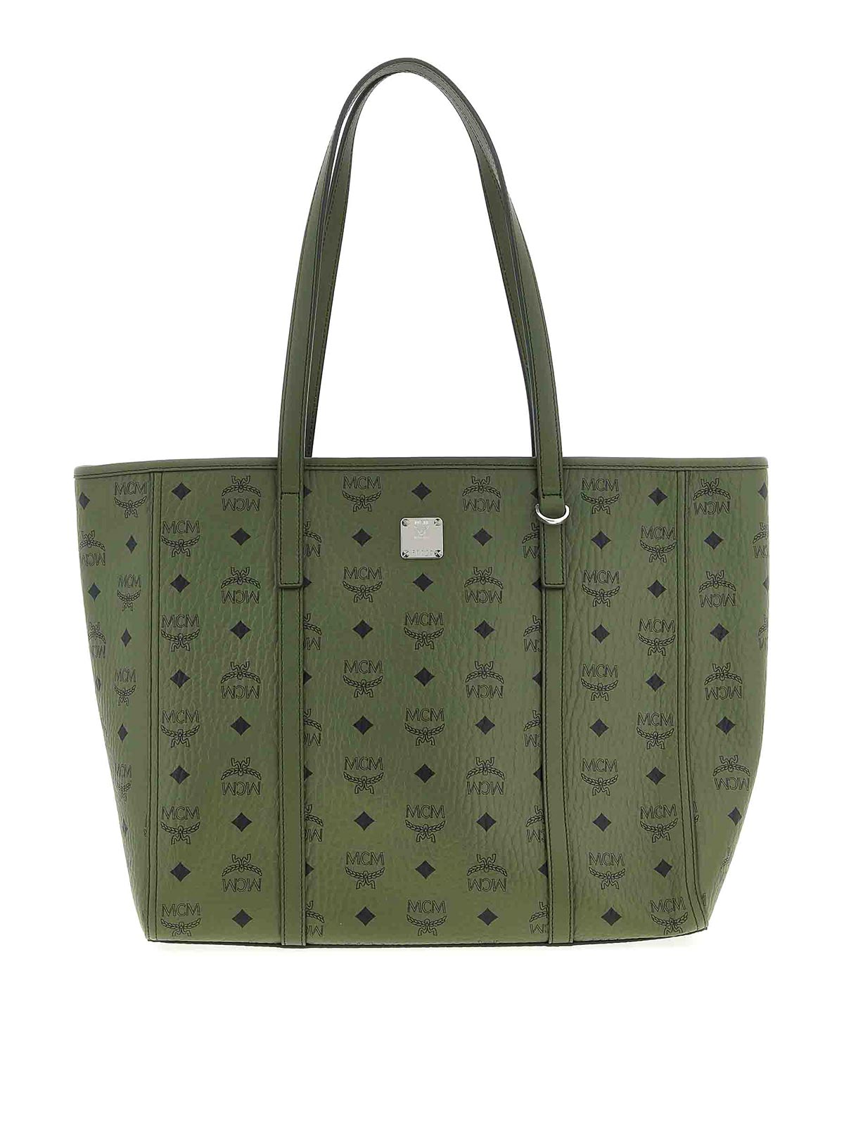 Mcm Medium  Shopping Bag In Green