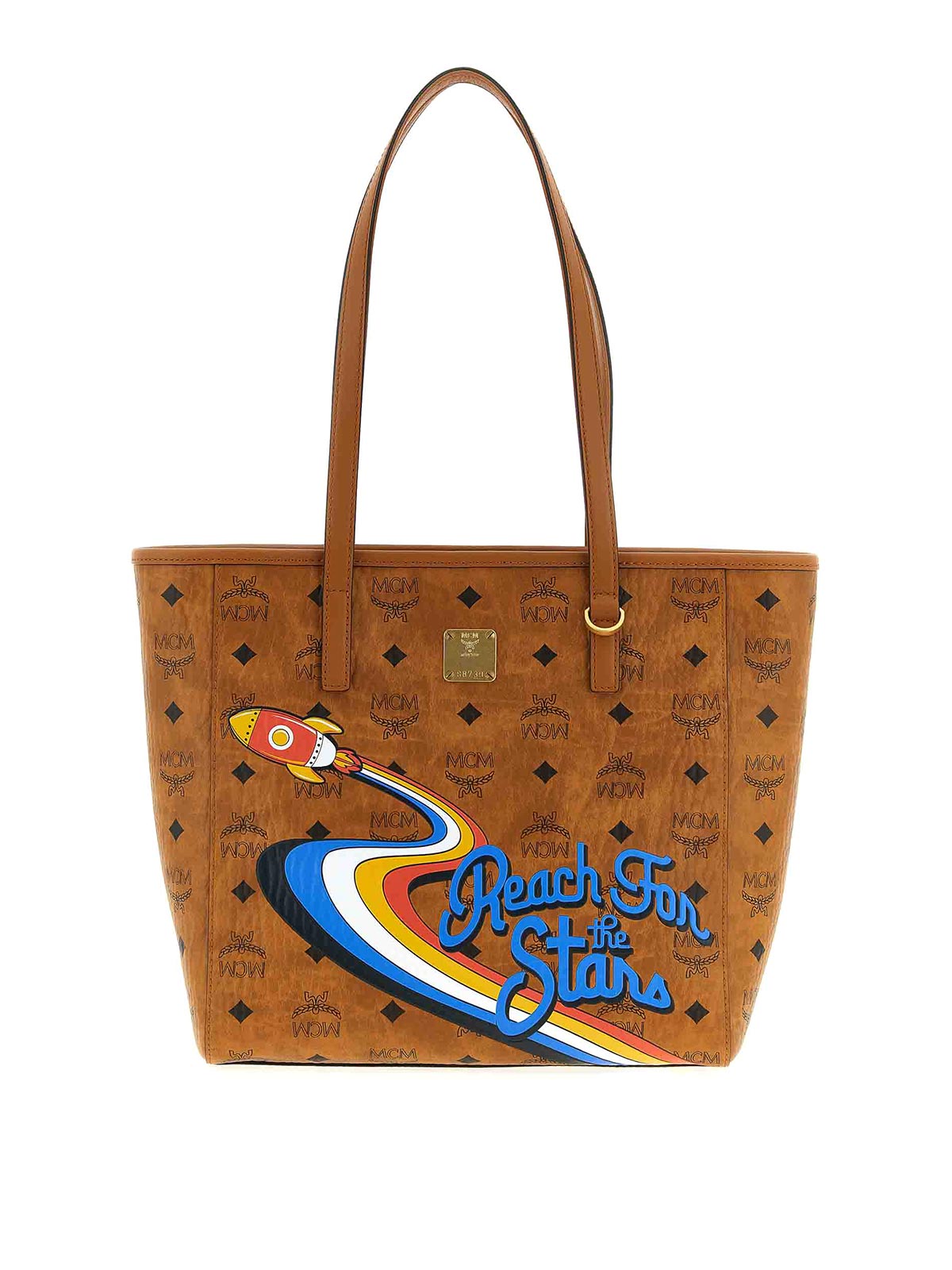 Mcm Small  Shopping Bag In Brown