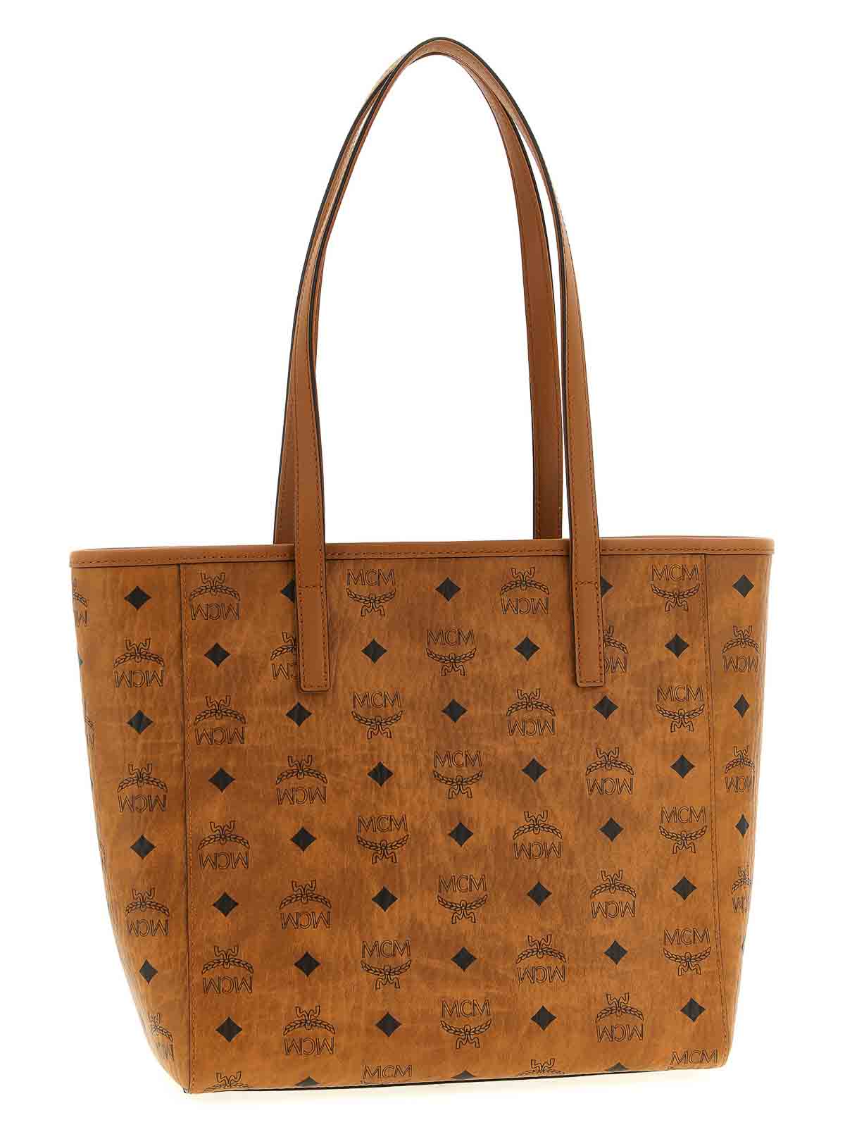 Mcm Small  Shopping Bag In Brown