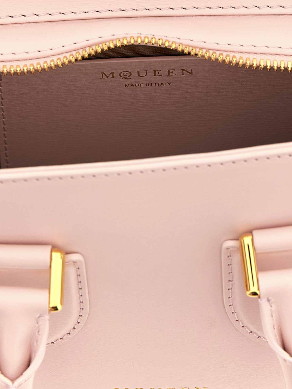 Alexander Mcqueen Birde Mini Handbag In Nude