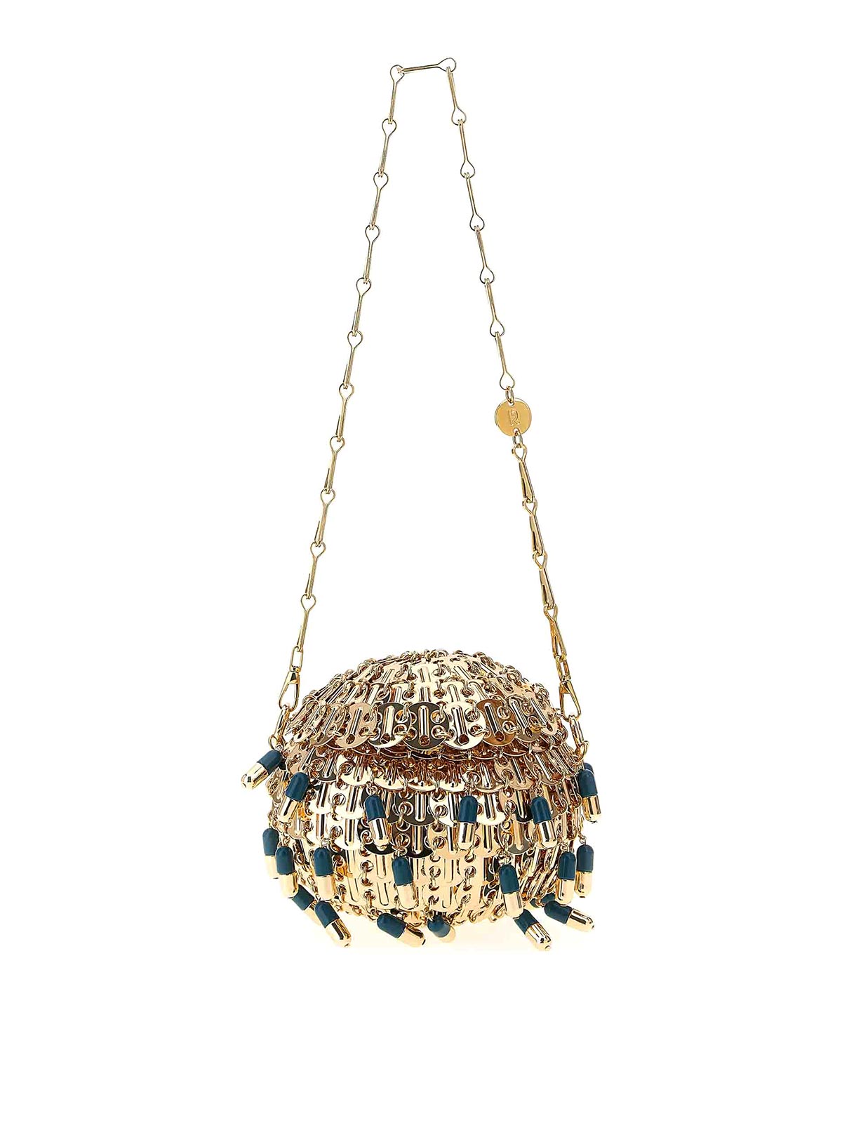 Rabanne 1969 Ball Pils Handbag In Gold