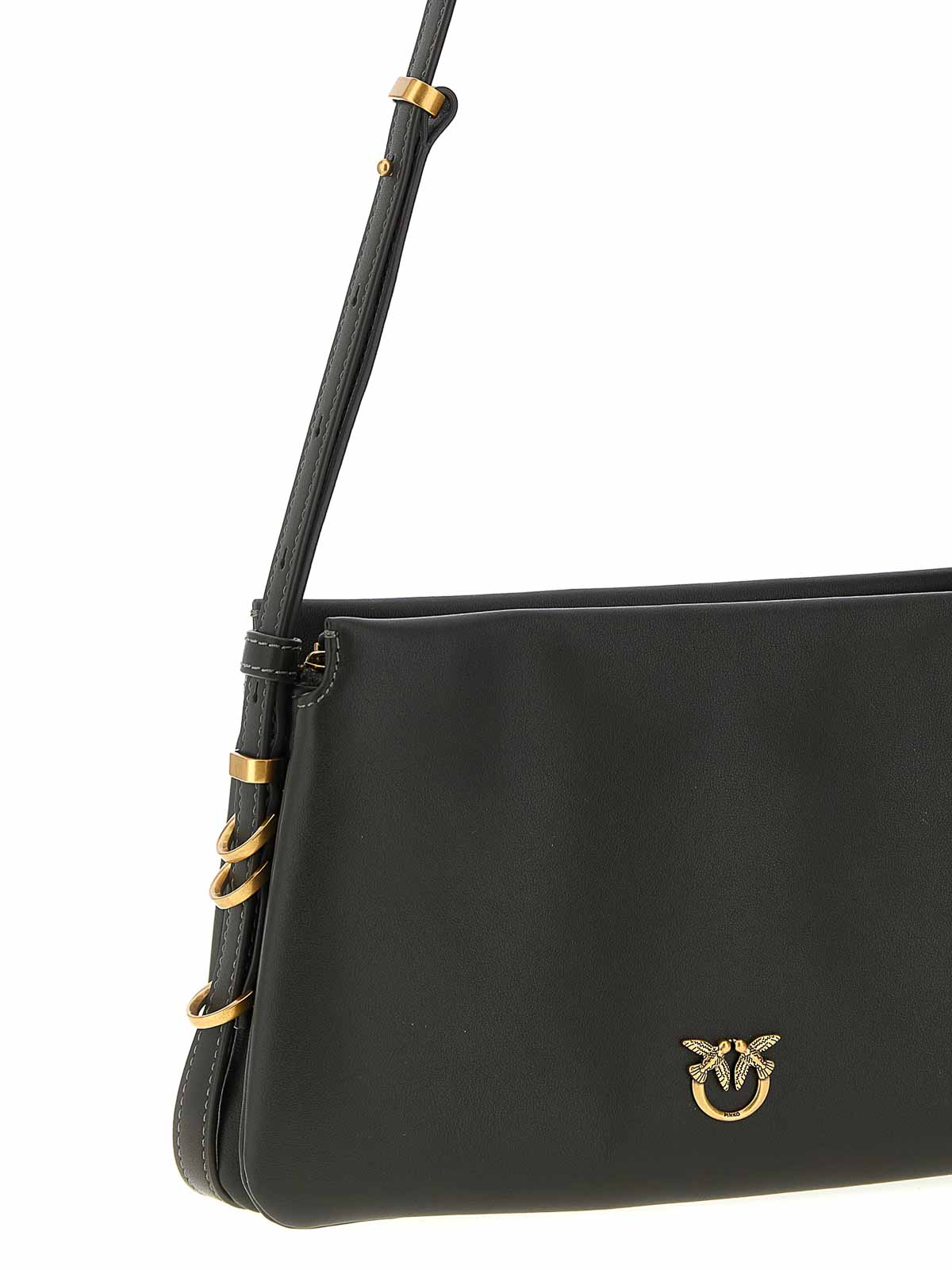 Pinko Triplet Mini Crossbody Bag In Green