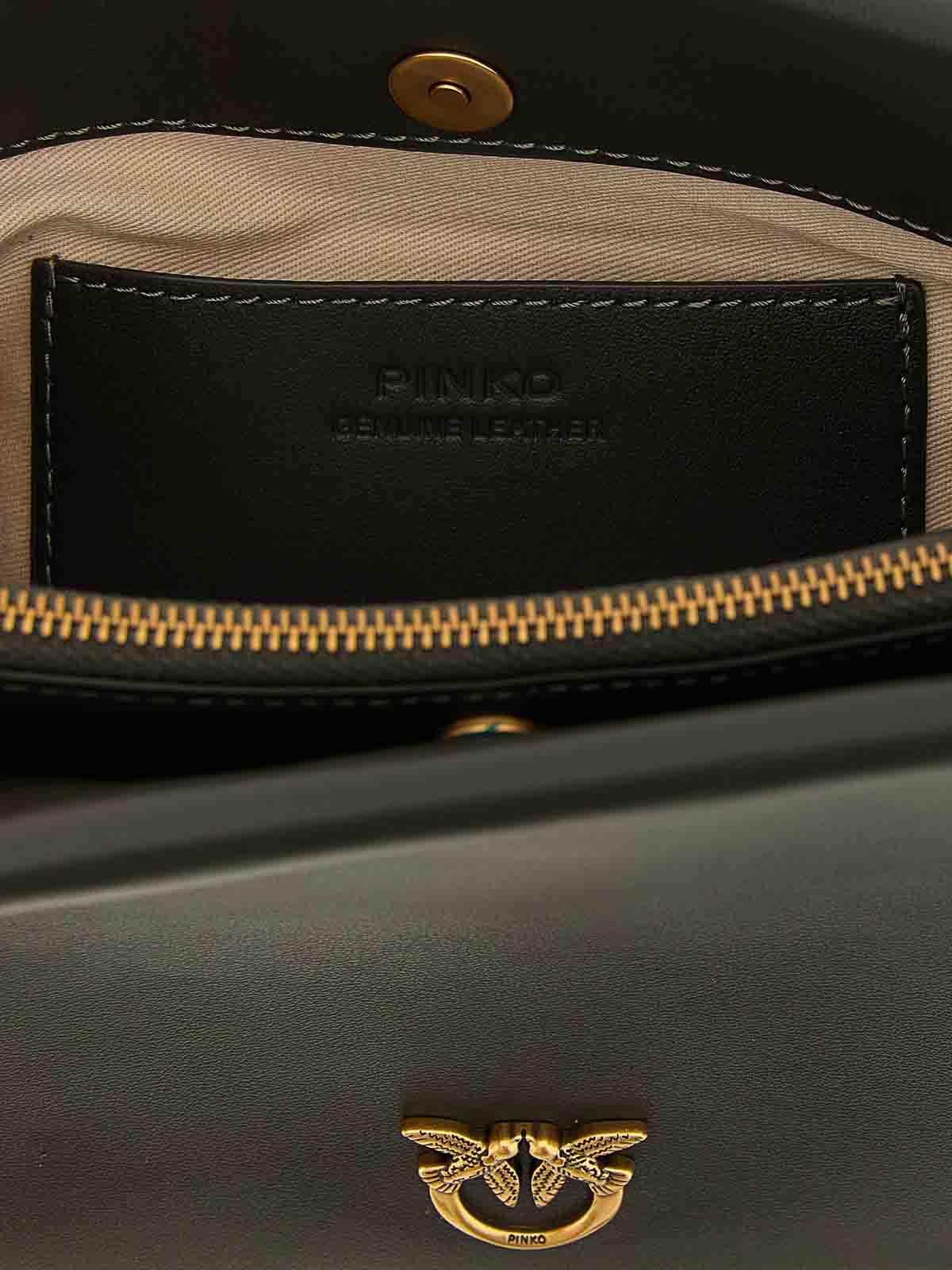 Pinko Triplet Mini Crossbody Bag In Green