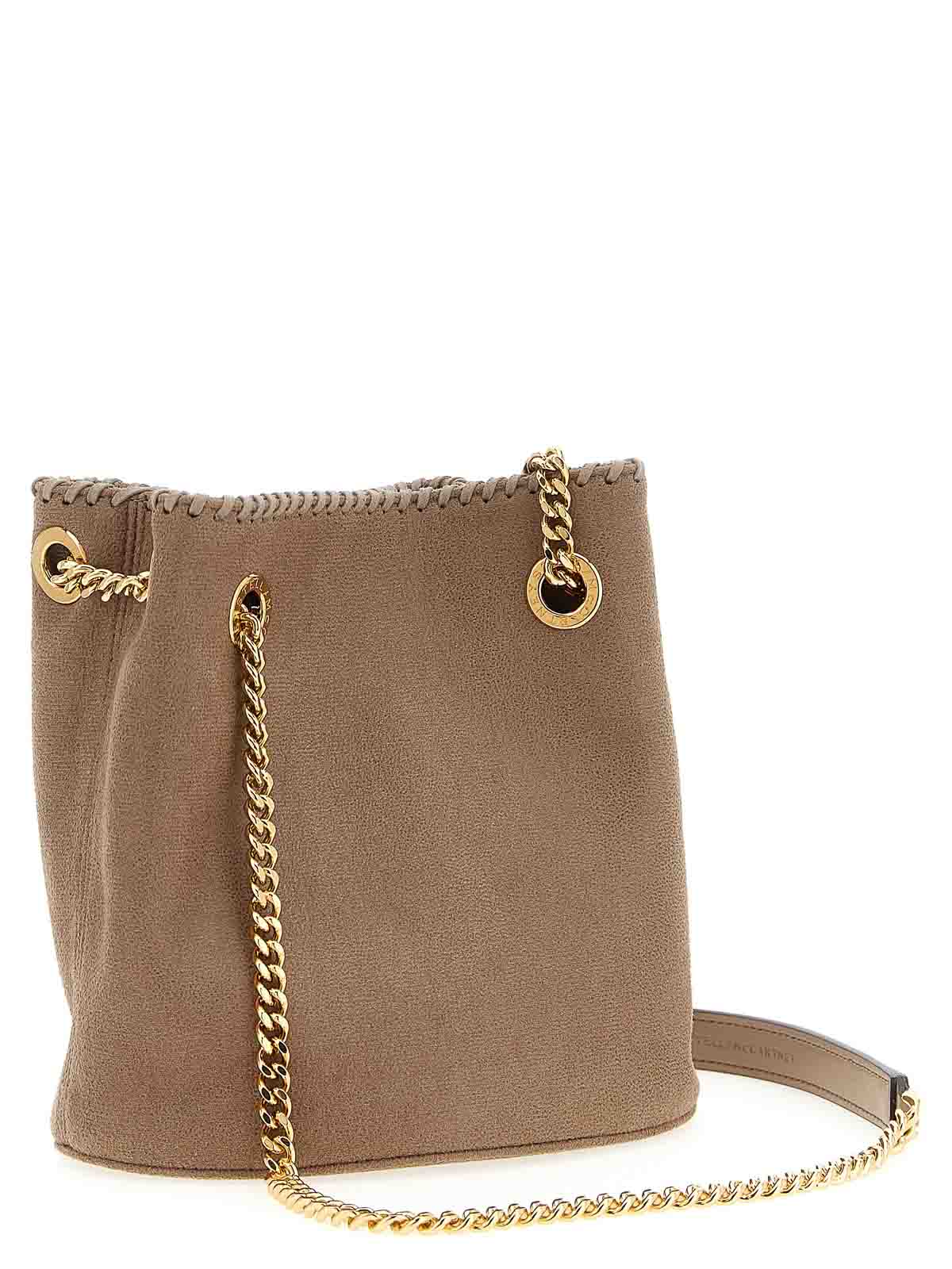 Stella Mccartney Falabella Bucket Bag In Sand
