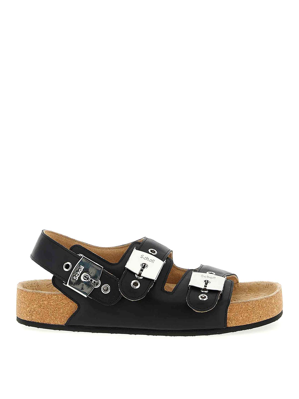 Balenciaga X Scholl Sandals In Black