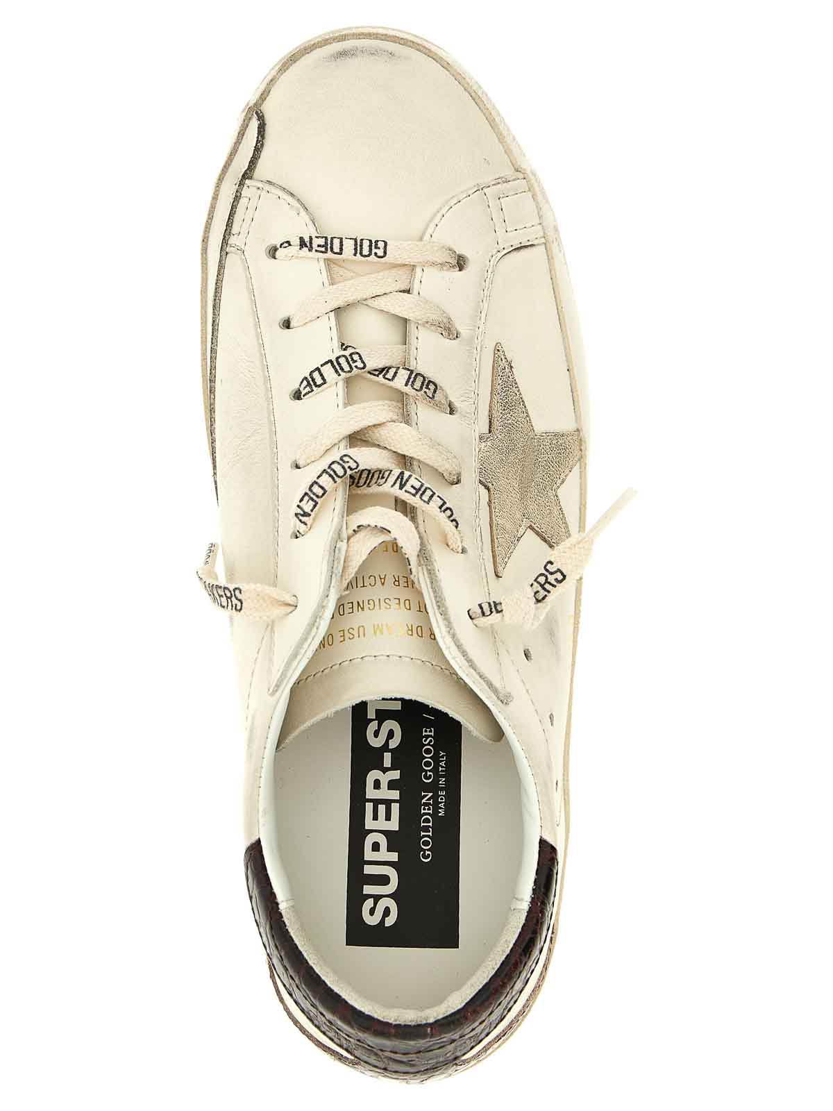 Golden Goose Deluxe Brand Women Super Star Leather Sneakers In Neutral