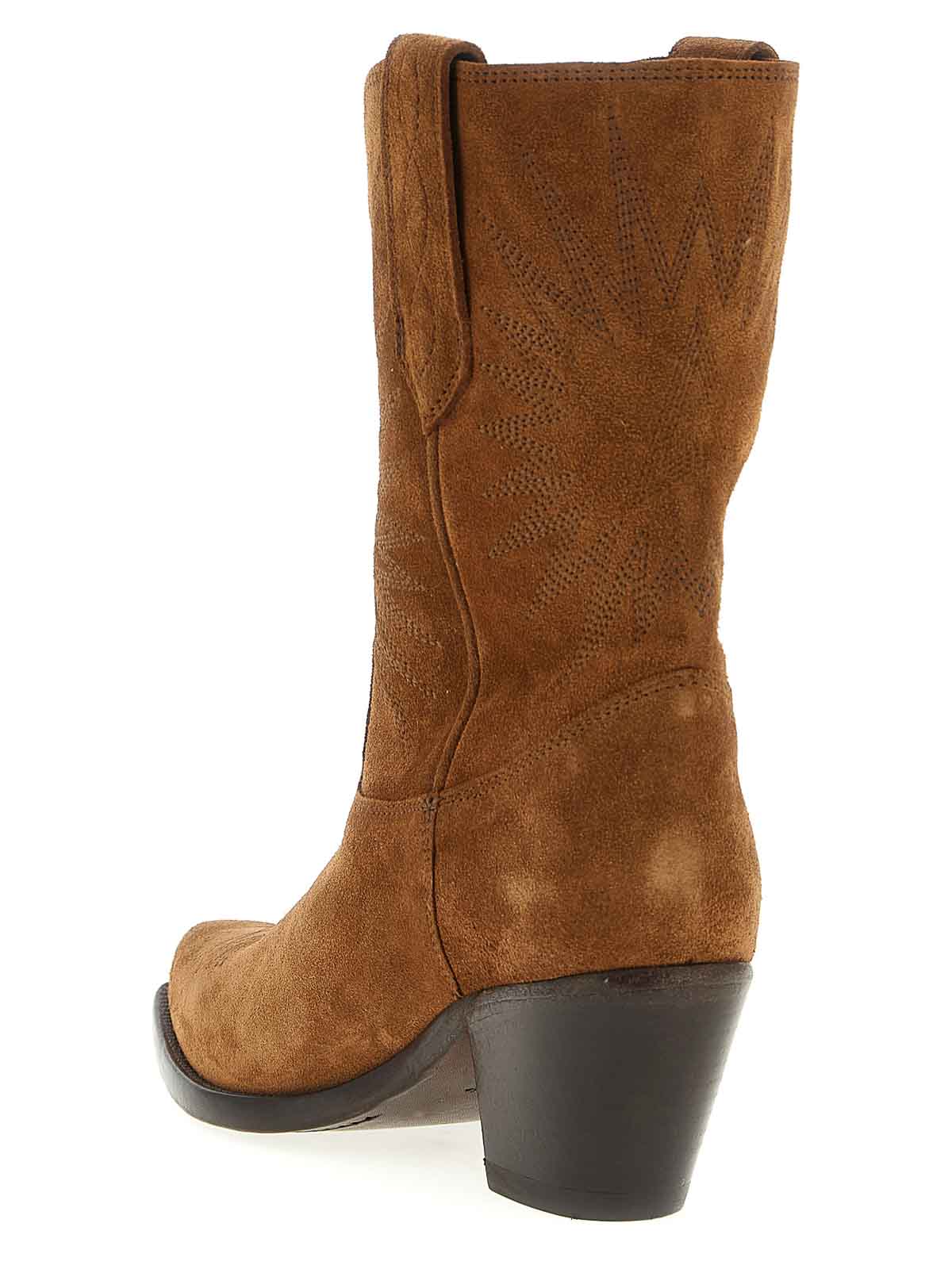 Golden Goose Wish Star Boots In Brown