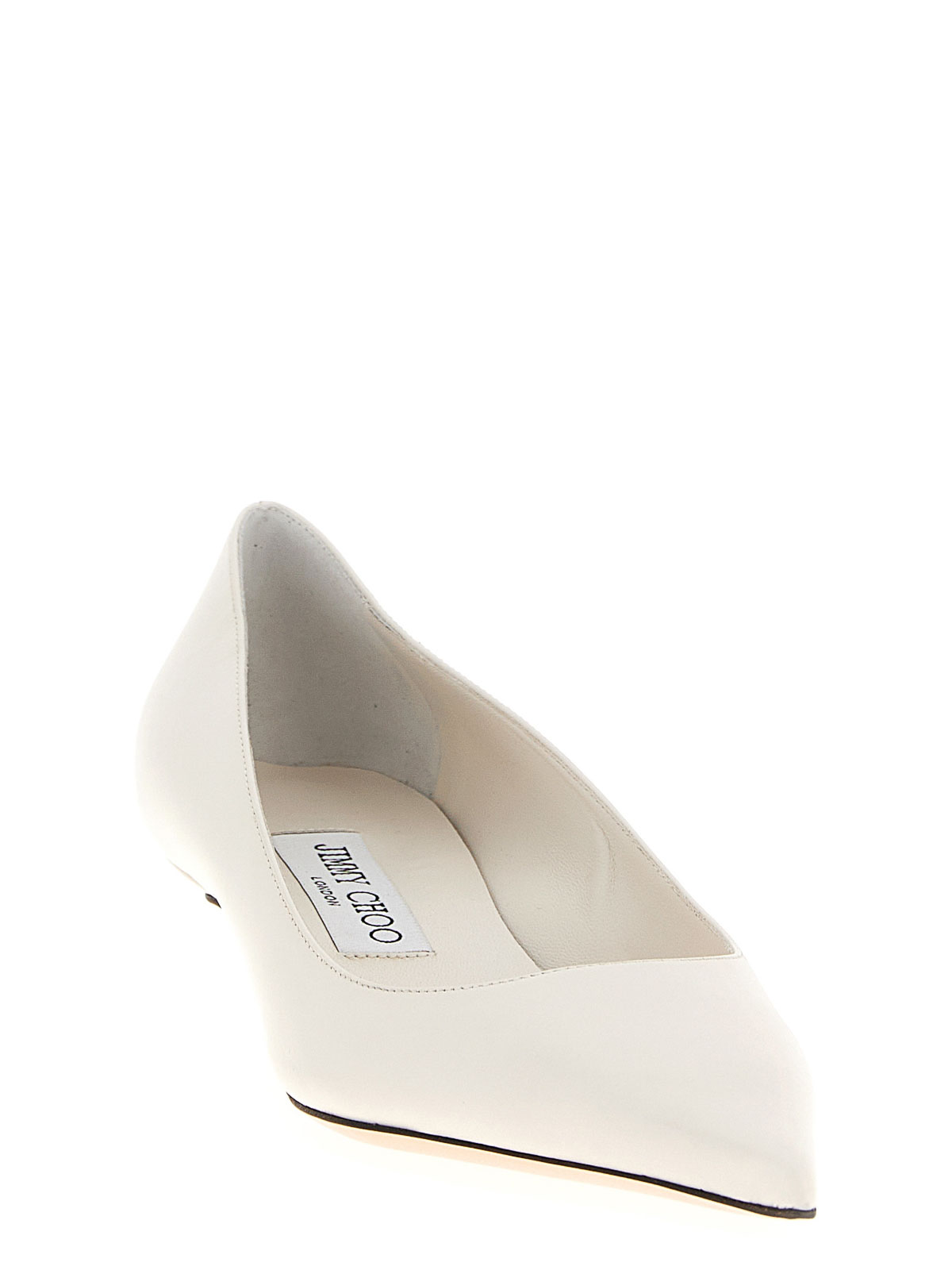 Jimmy Choo Amelia Leather Pumps In White