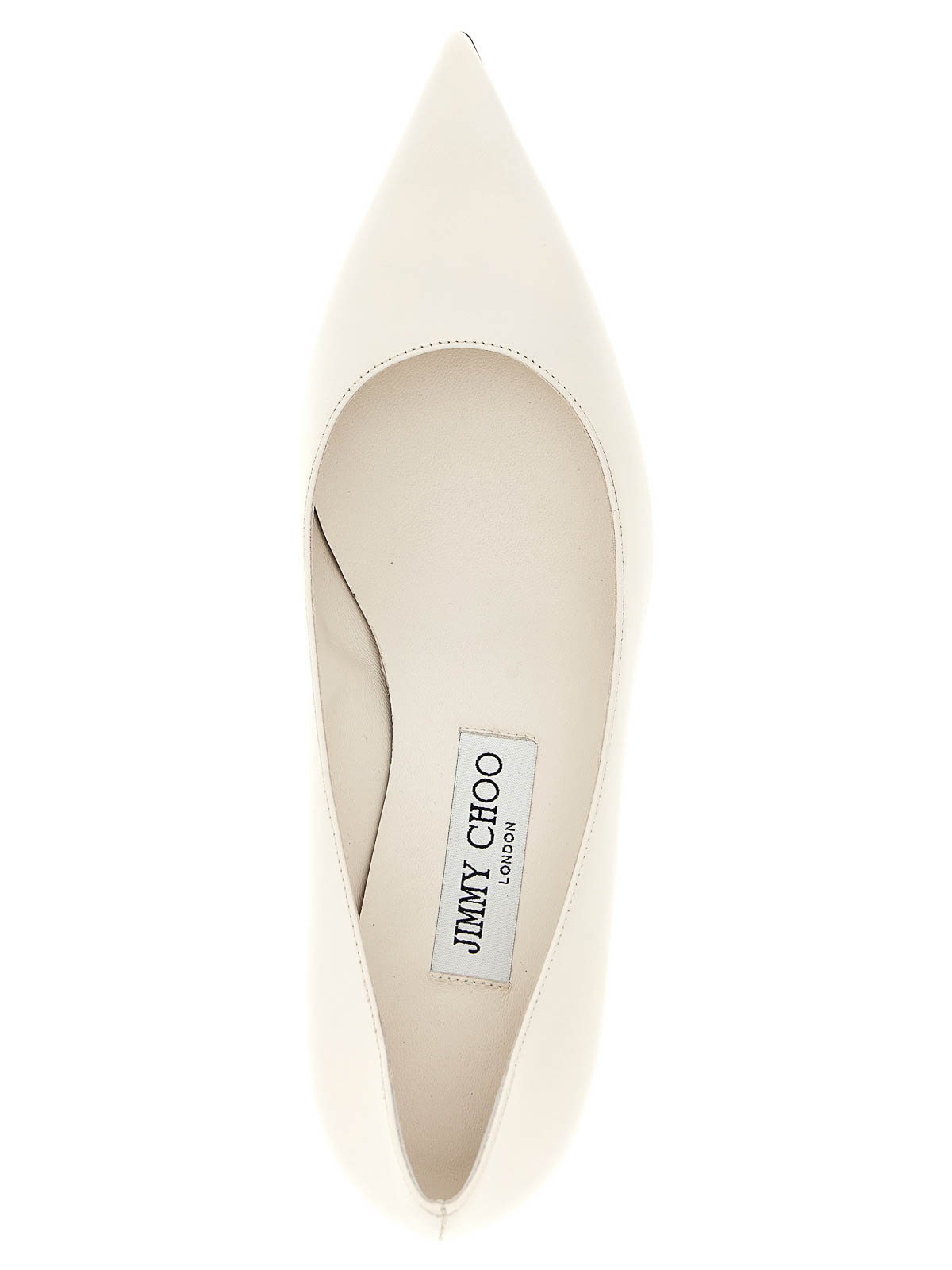 Jimmy Choo Amelia Leather Pumps In White