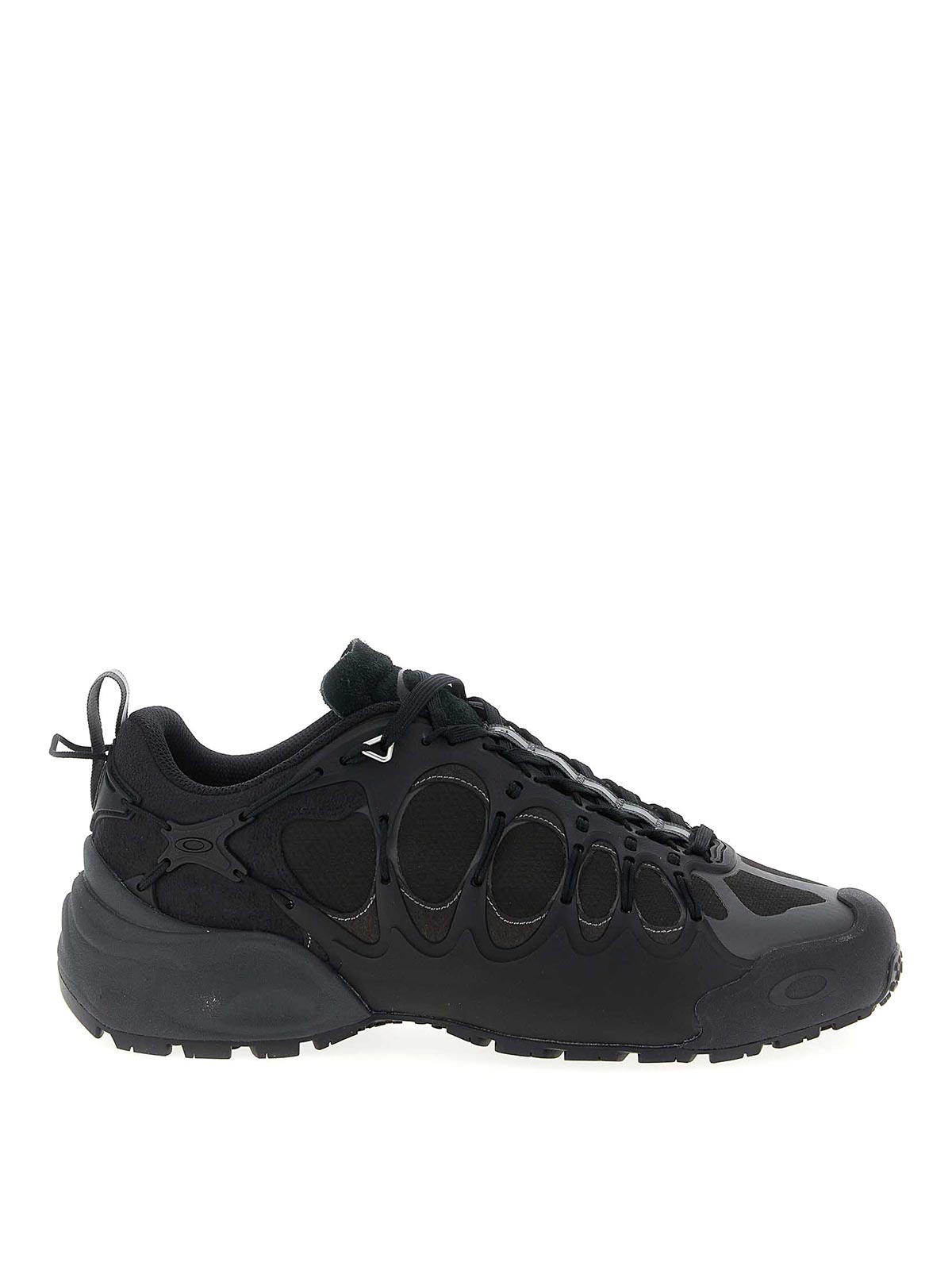 Junya Watanabe Technical Fabric Sneakers With Cage-like Overlay In Black