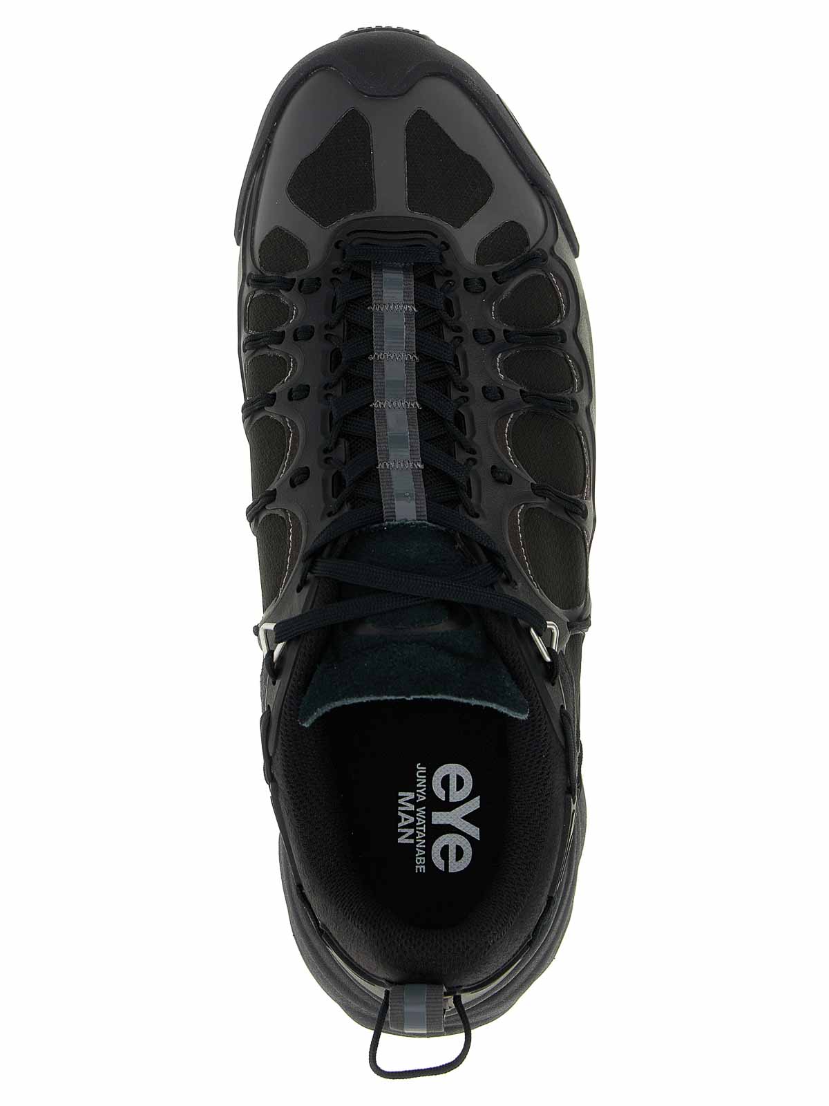 Junya Watanabe Technical Fabric Sneakers With Cage-like Overlay In Black