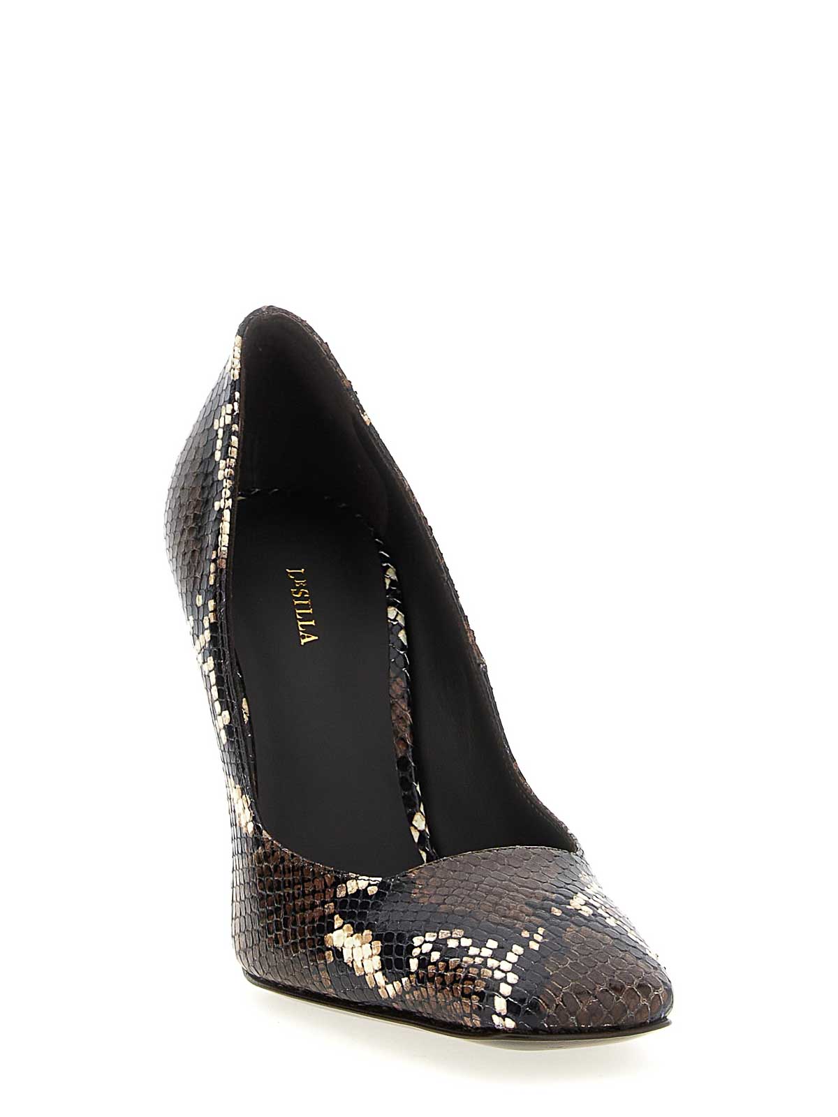 Le Silla 100mm Vittoria Python-print Pumps In Burgundy