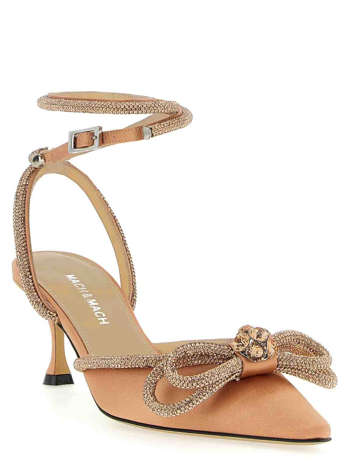 Mach&mach Double Bow Pumps In Neutral