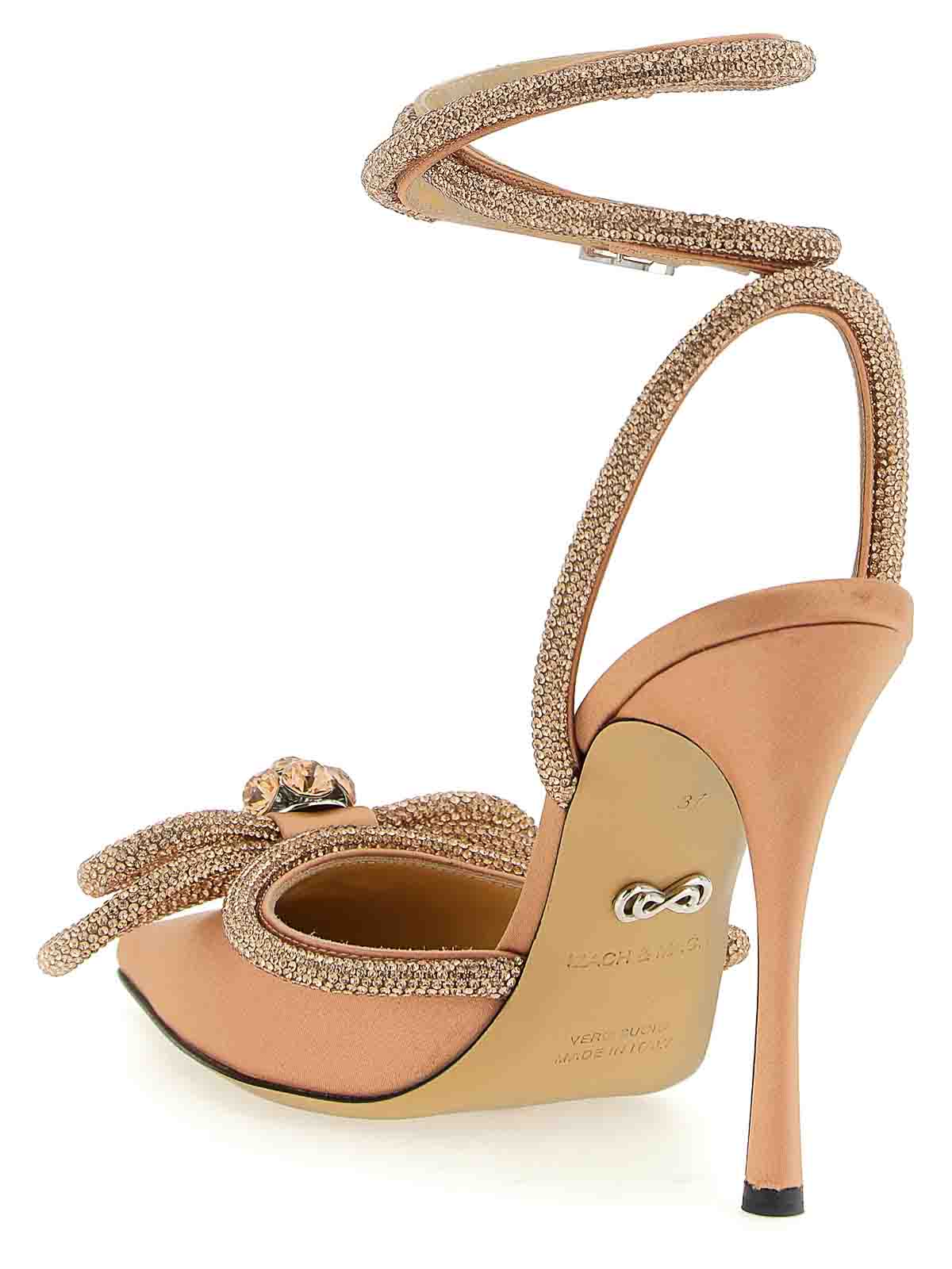 Mach&mach Double Bow Pumps In Nude