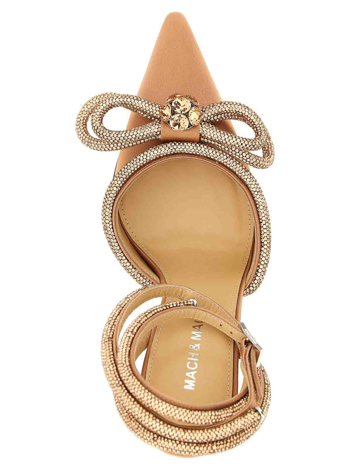 Mach&mach Double Bow Pumps In Nude
