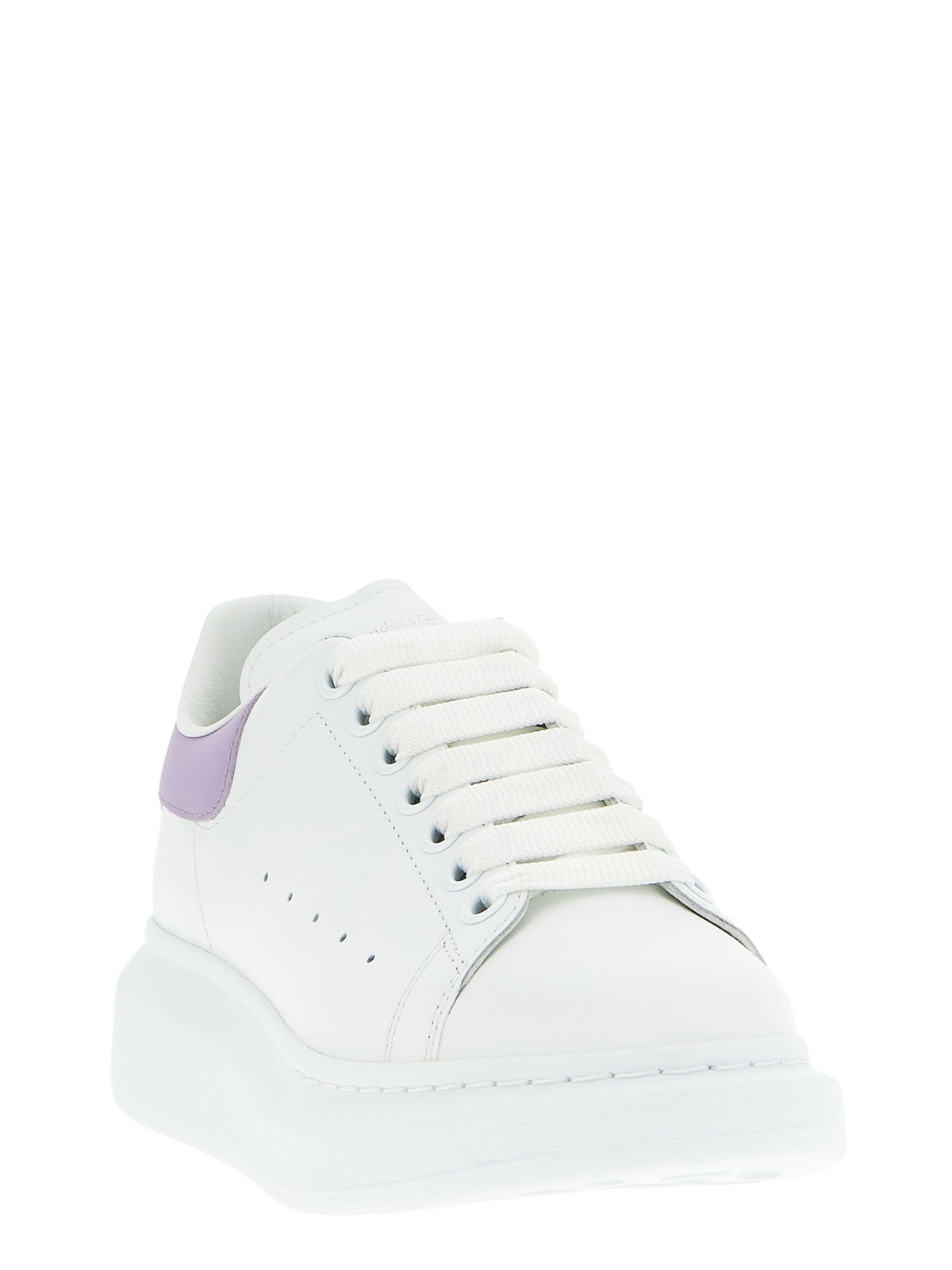 Alexander Mcqueen Leather Oversized Sneakers In Yellow