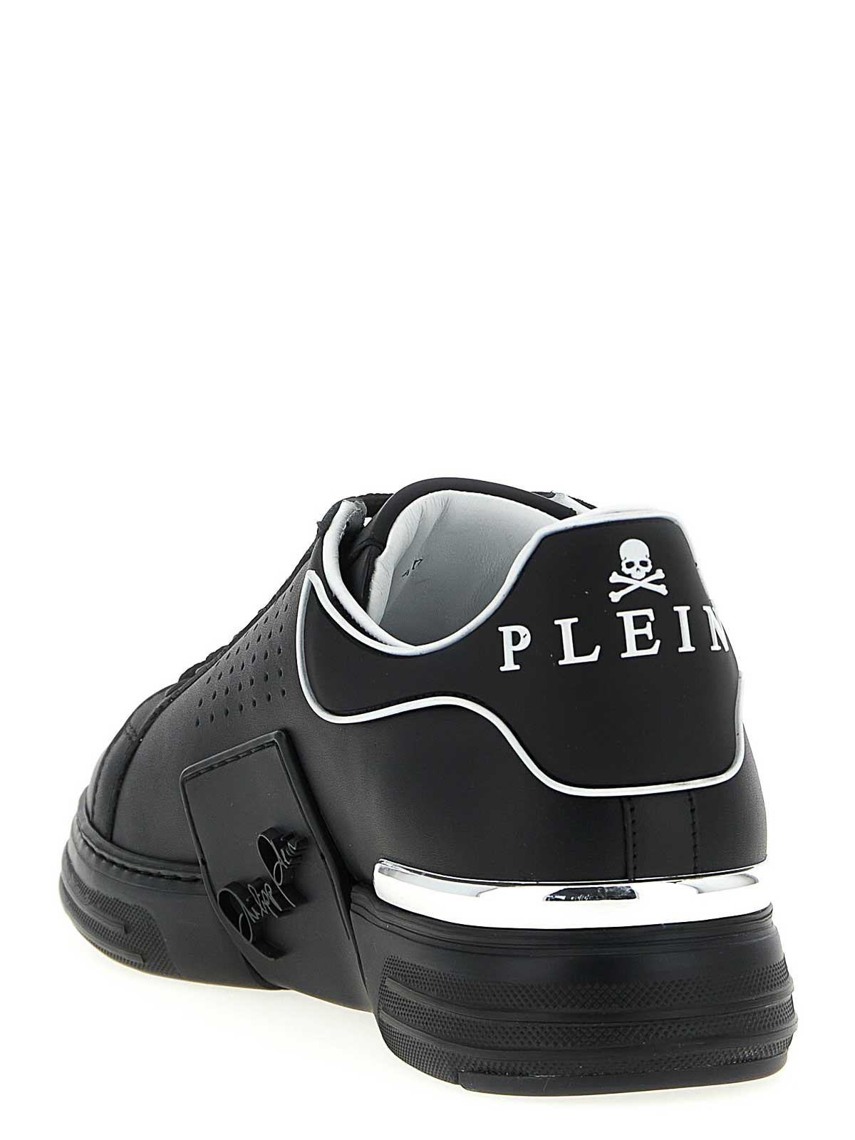 Philipp Plein Low Top Hexagon Sneakers In Black