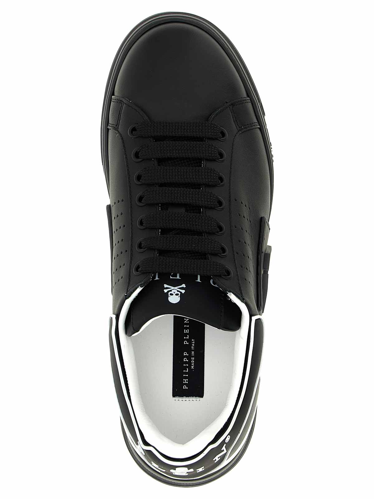 Philipp Plein Low Top Hexagon Sneakers In Black