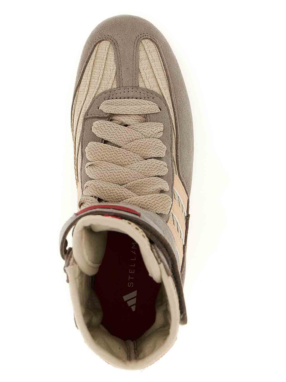 Stella Mccartney Rasant 2.0 Vegan And Mesh-trimmed Canvas High-top Sneakers In Gray
