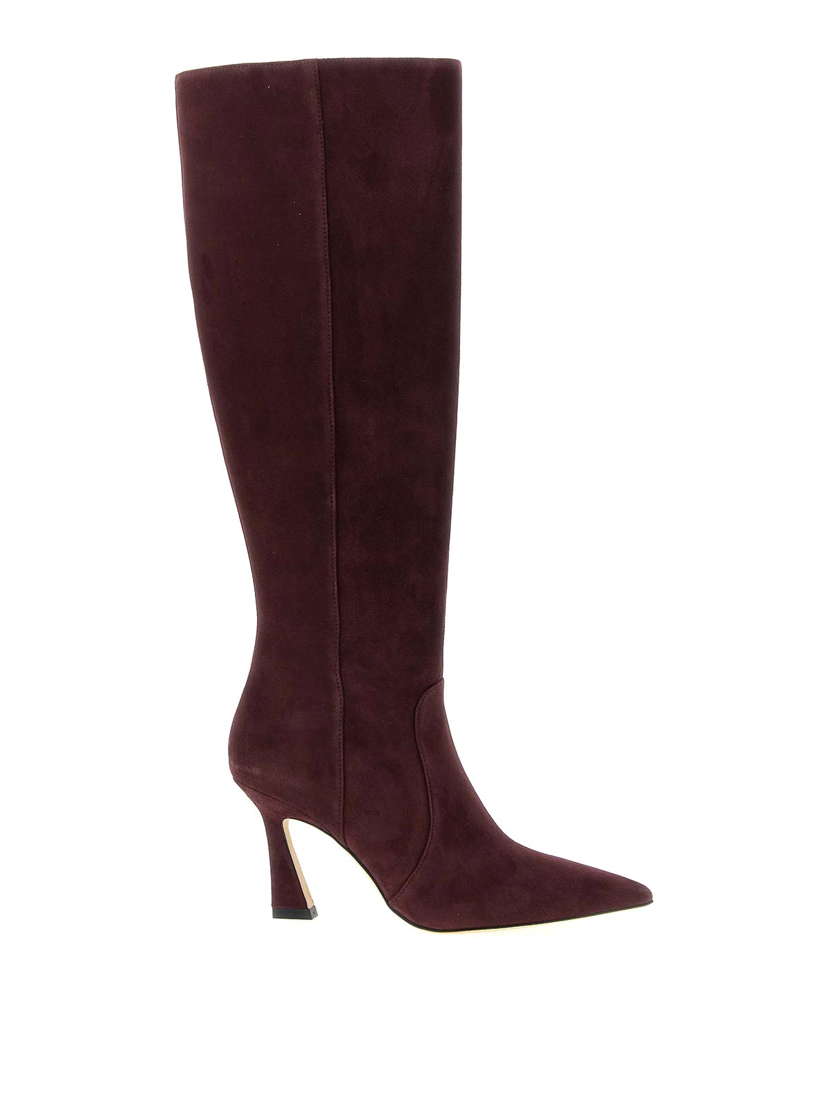 Stuart Weitzman 85mm Vinnie Side-zip Boots In Red