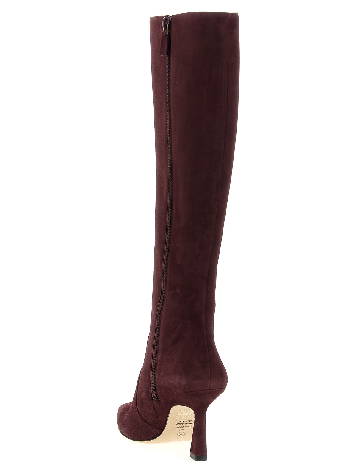 Stuart Weitzman 85mm Vinnie Side-zip Boots In Red