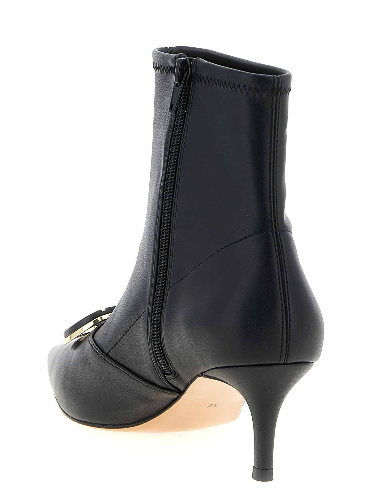 Twinset Twin-set Pointed Toe Ankle Boots In Black