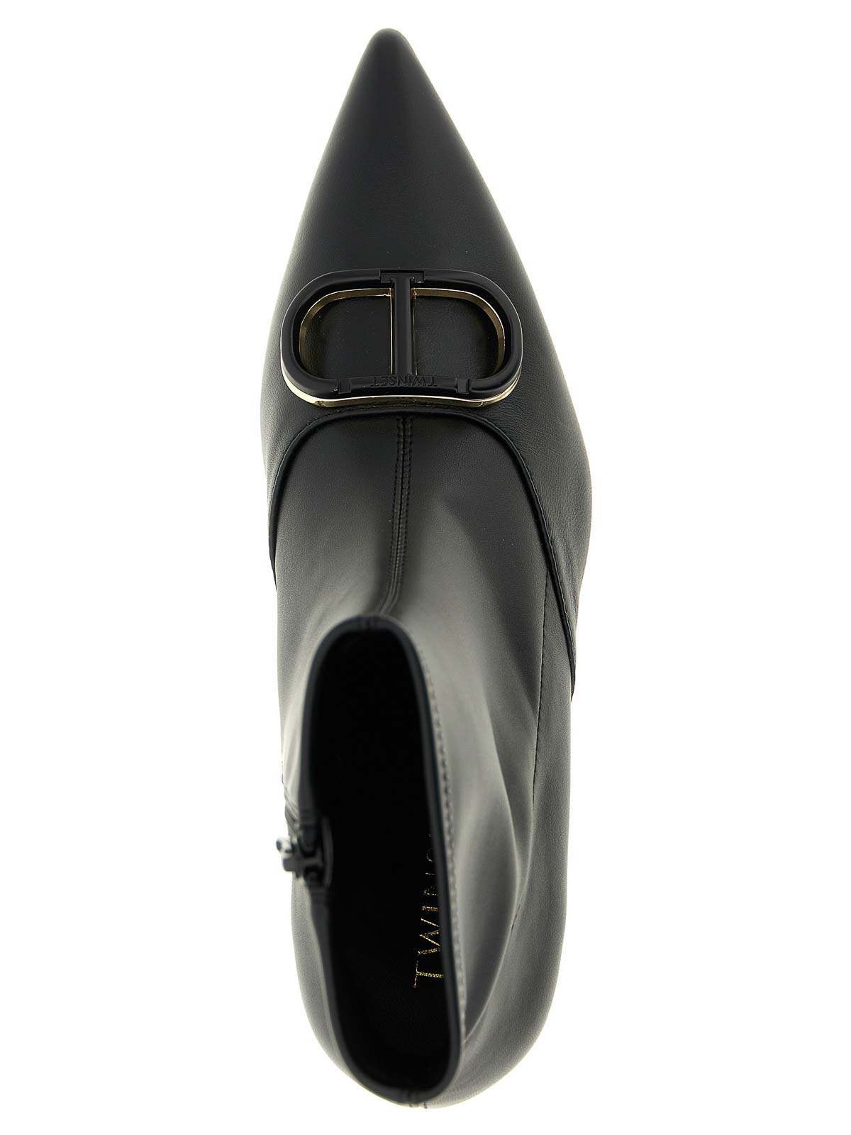 Twinset Twin-set Pointed Toe Ankle Boots In Black