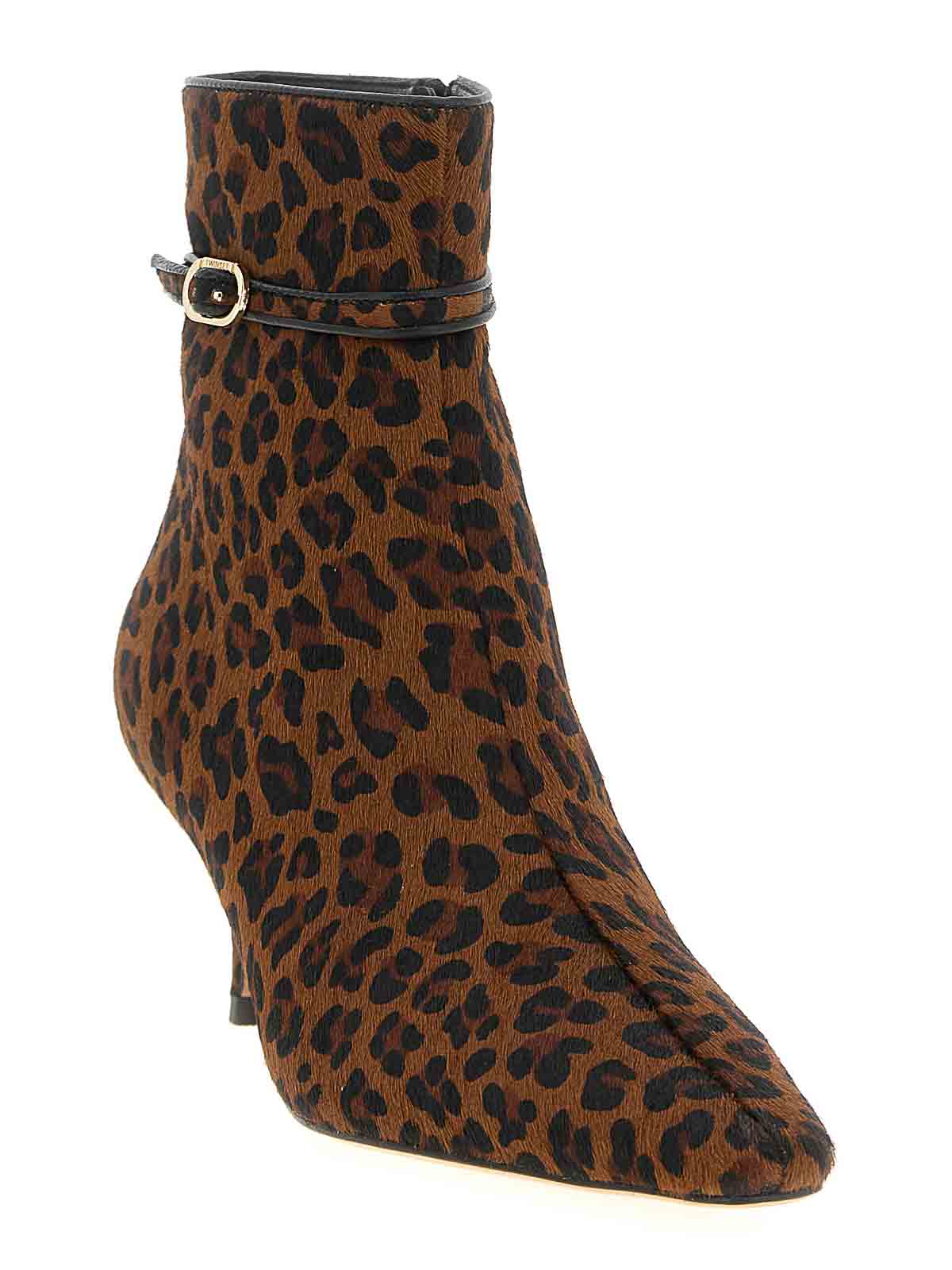 Twinset 70mm Leopard-print Boots In Animal Print