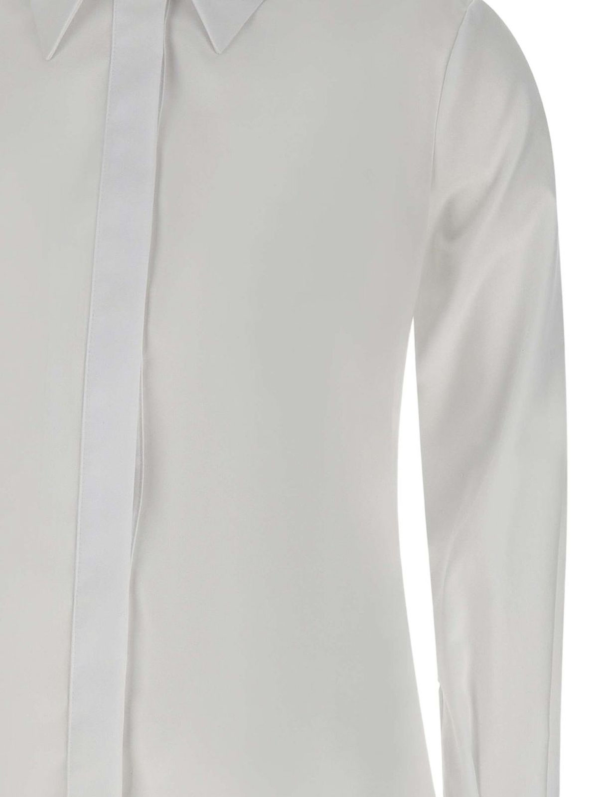 Elisabetta Franchi Shirt With Classic Collar In White