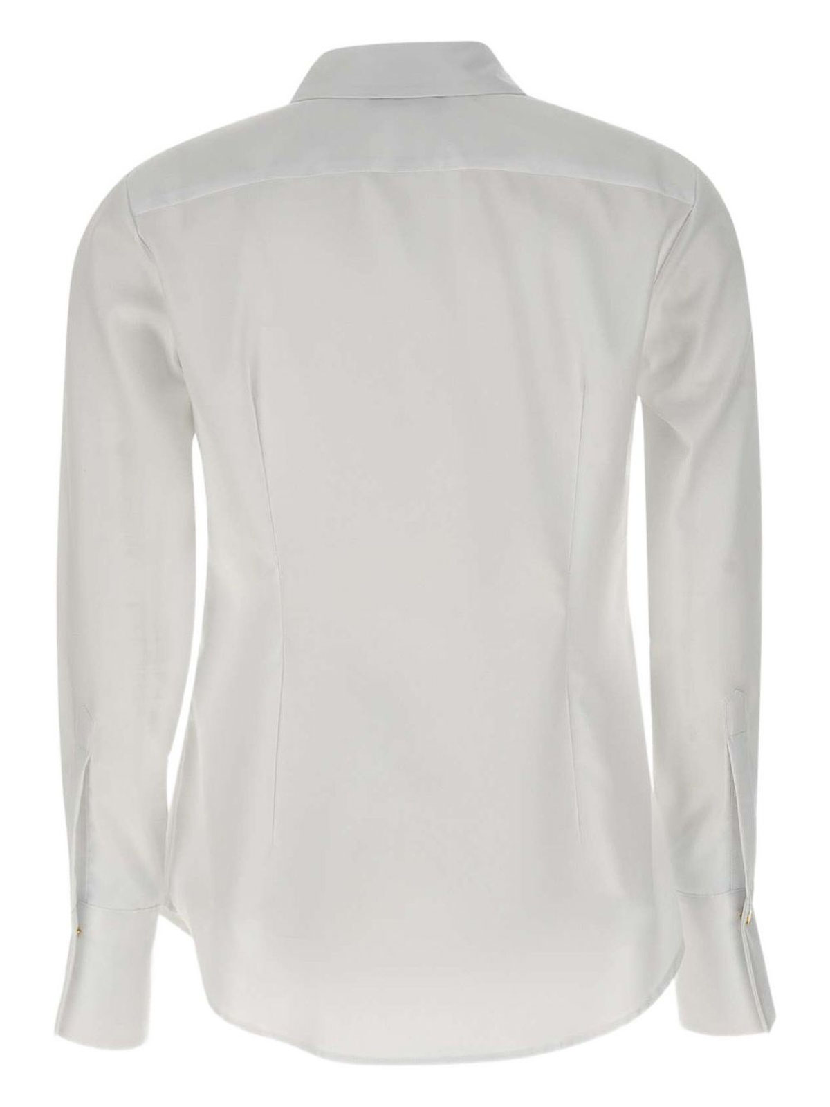 Elisabetta Franchi Shirt With Classic Collar In White