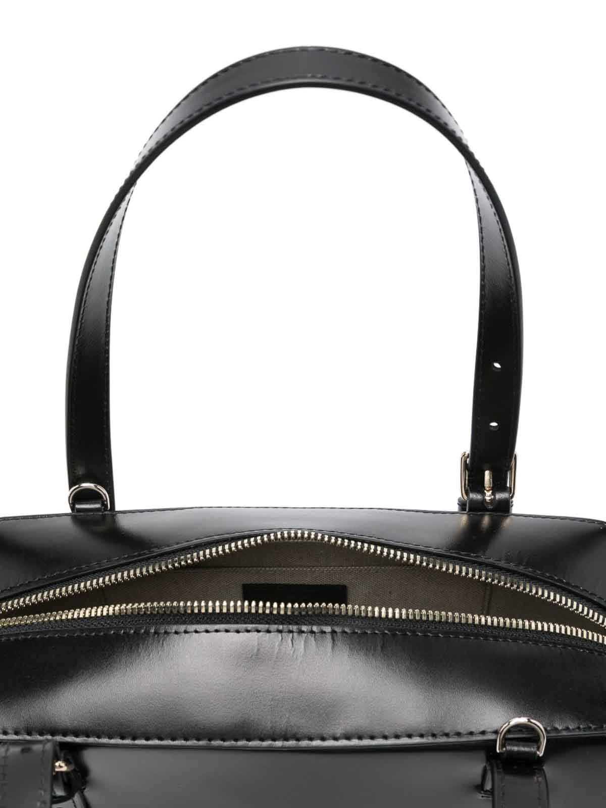 Apc Black Shoulder Bag With Versatile Carrying Options In Black