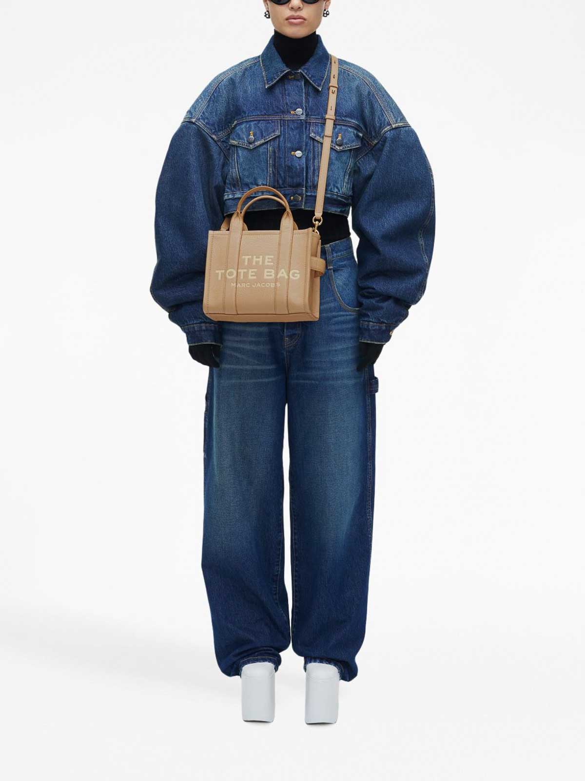 Marc Jacobs The Small Tote Stock Exchange In Sand