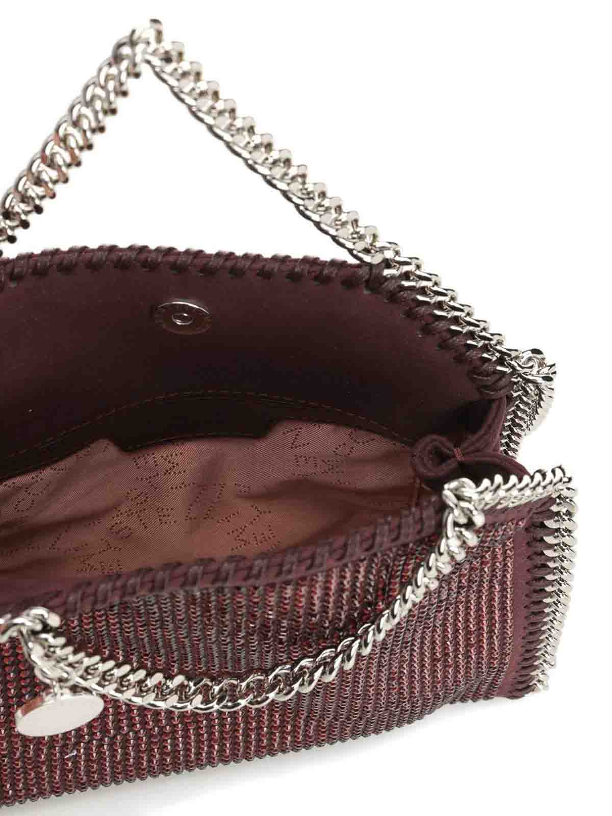 Stella Mccartney Falabella Tote Bag With Rhinestones In Red