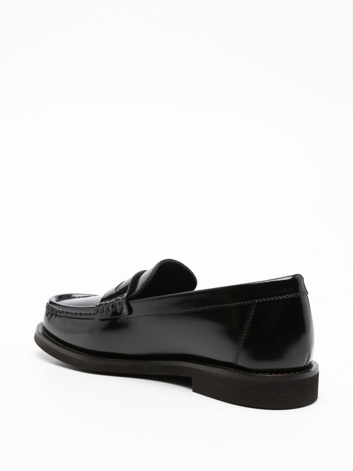 Brunello Cucinelli Moccasins With Chain Jewelry Detail In Black