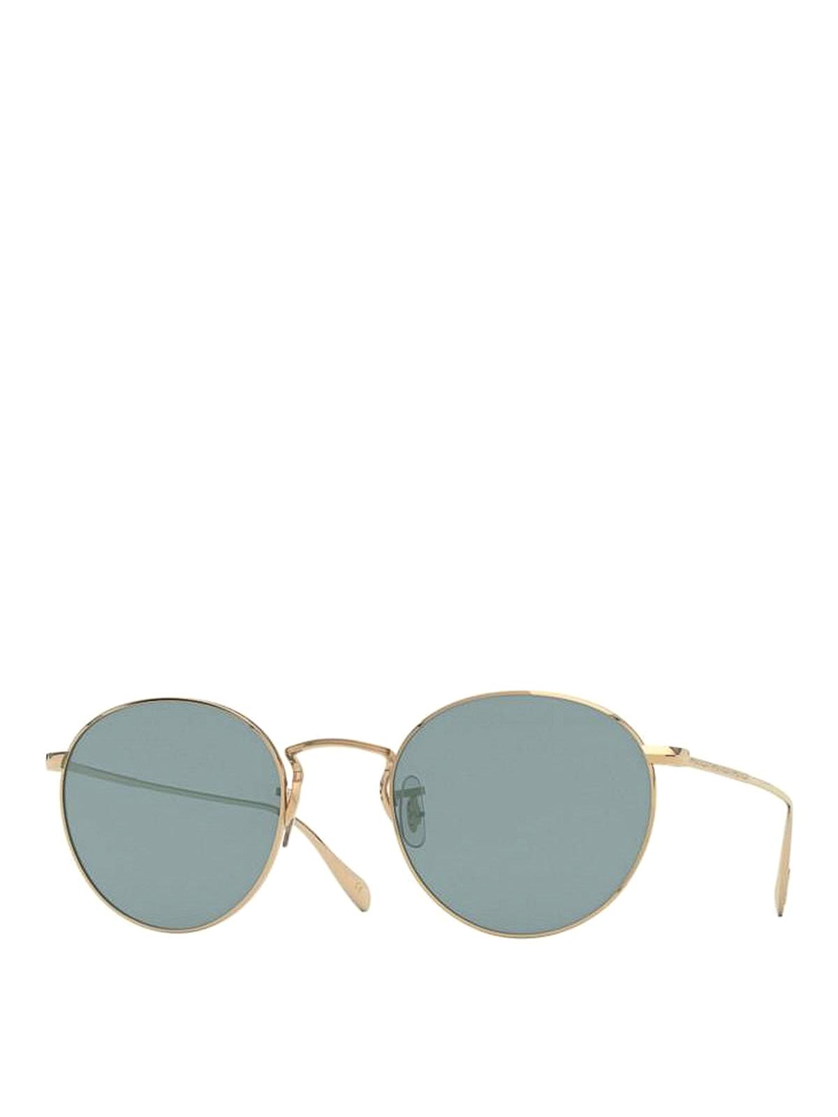 Oliver Peoples Coleridge Sun 50mm Tinted Round Sunglasses In Gold