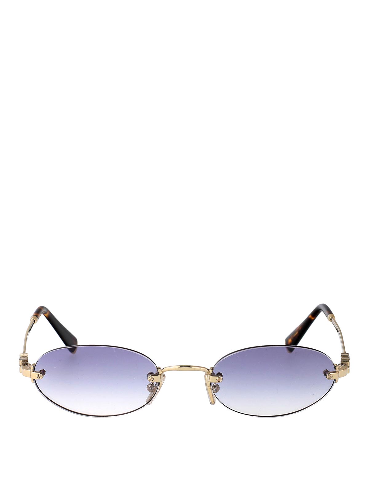 Miu Miu Lunettes De Soleil - Or