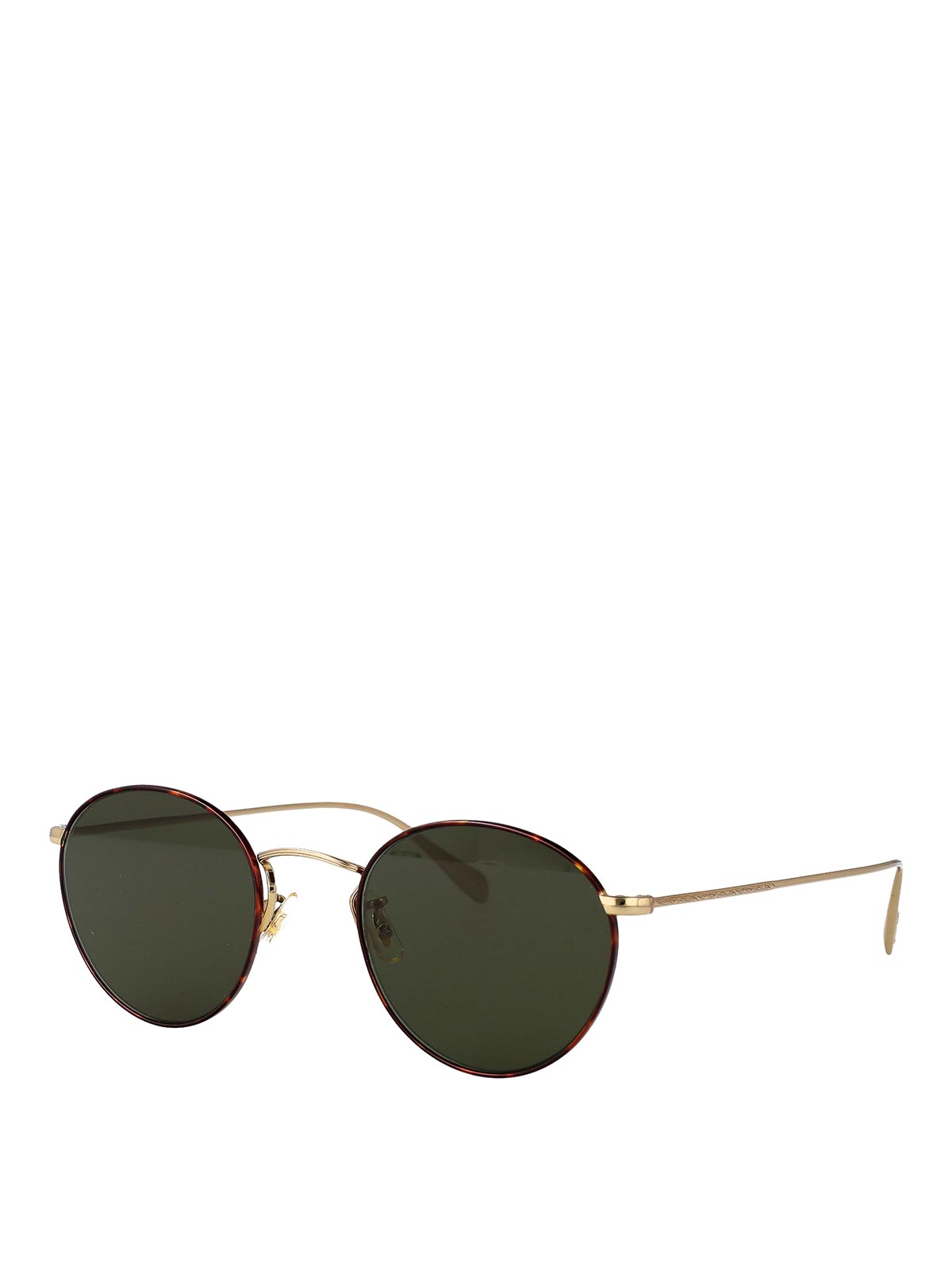 Oliver Peoples Coleridge Clip Sunglasses In Green