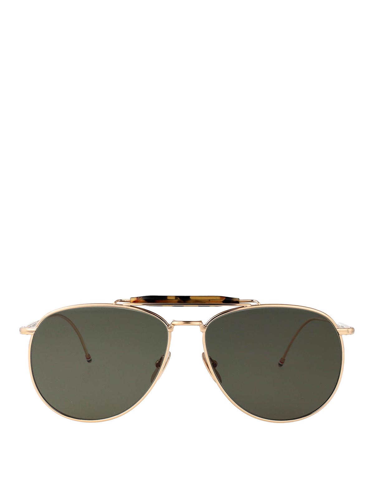 Thom Browne 12k Gold Titanium Sunglasses In Gold