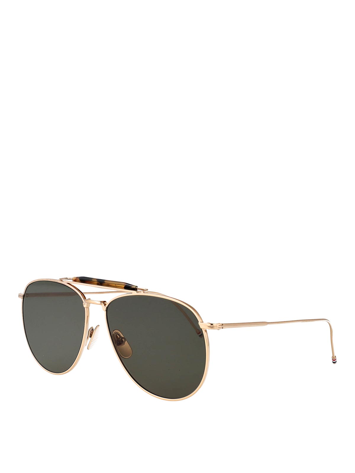 Thom Browne 12k Gold Titanium Sunglasses In Gold