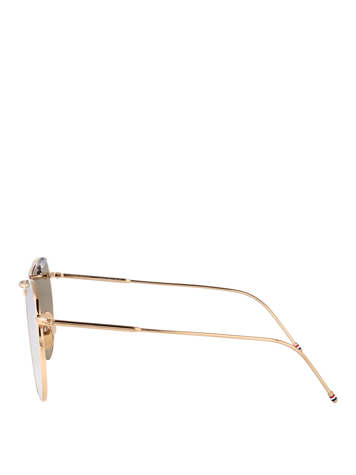 Thom Browne 12k Gold Titanium Sunglasses In Gold