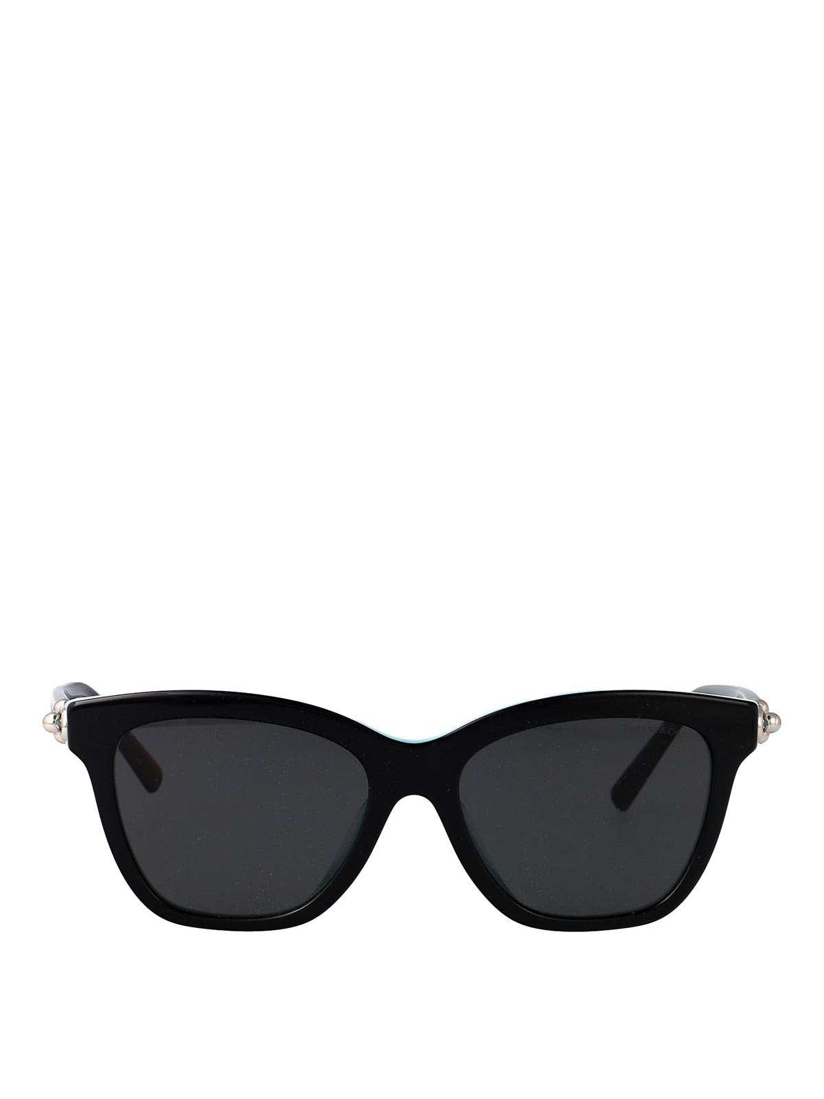 Tiffany & Co Black On Blue Tiffany Acetate Sunglasses In Black
