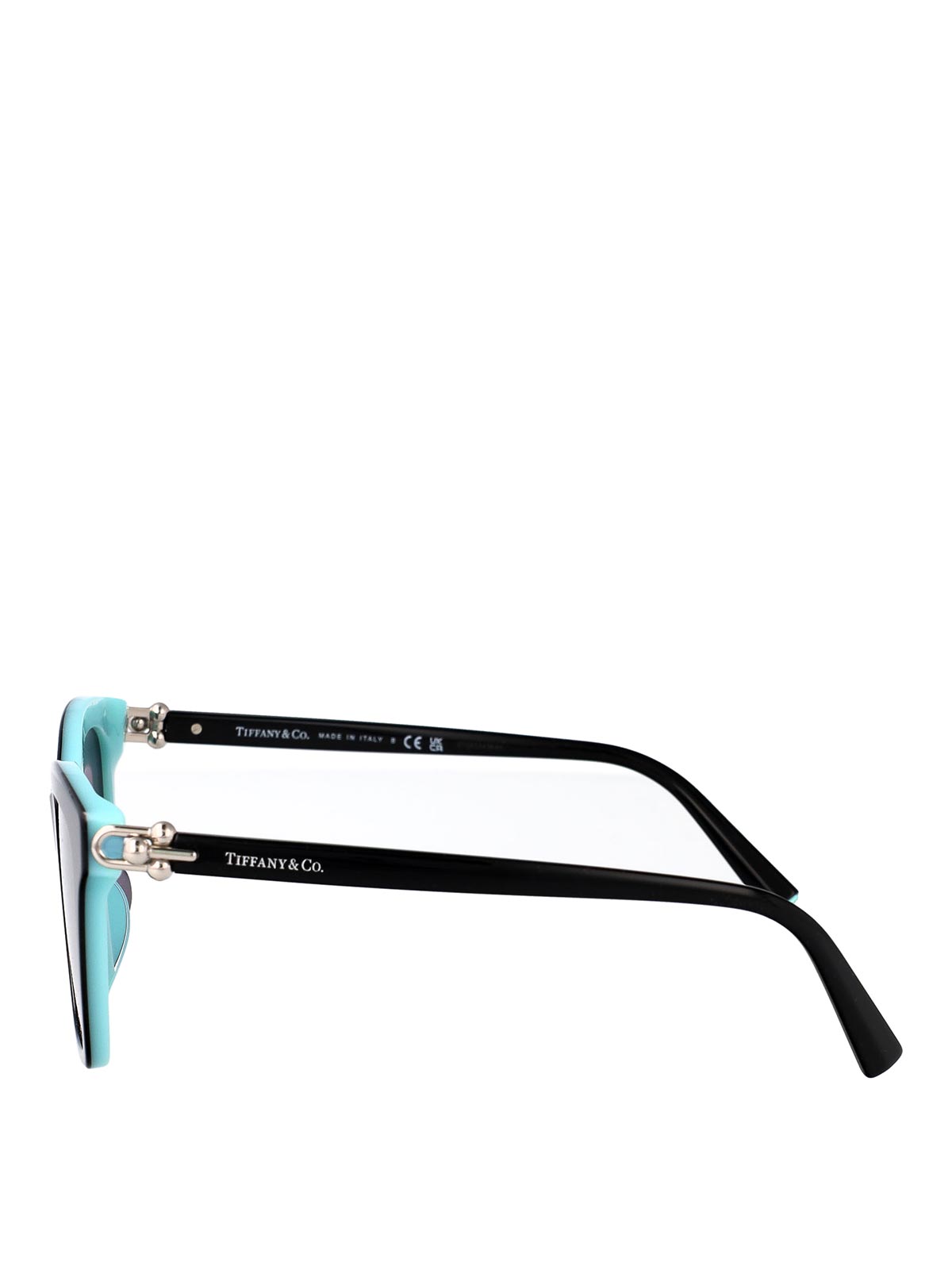 Tiffany & Co Black On Blue Tiffany Acetate Sunglasses In Black