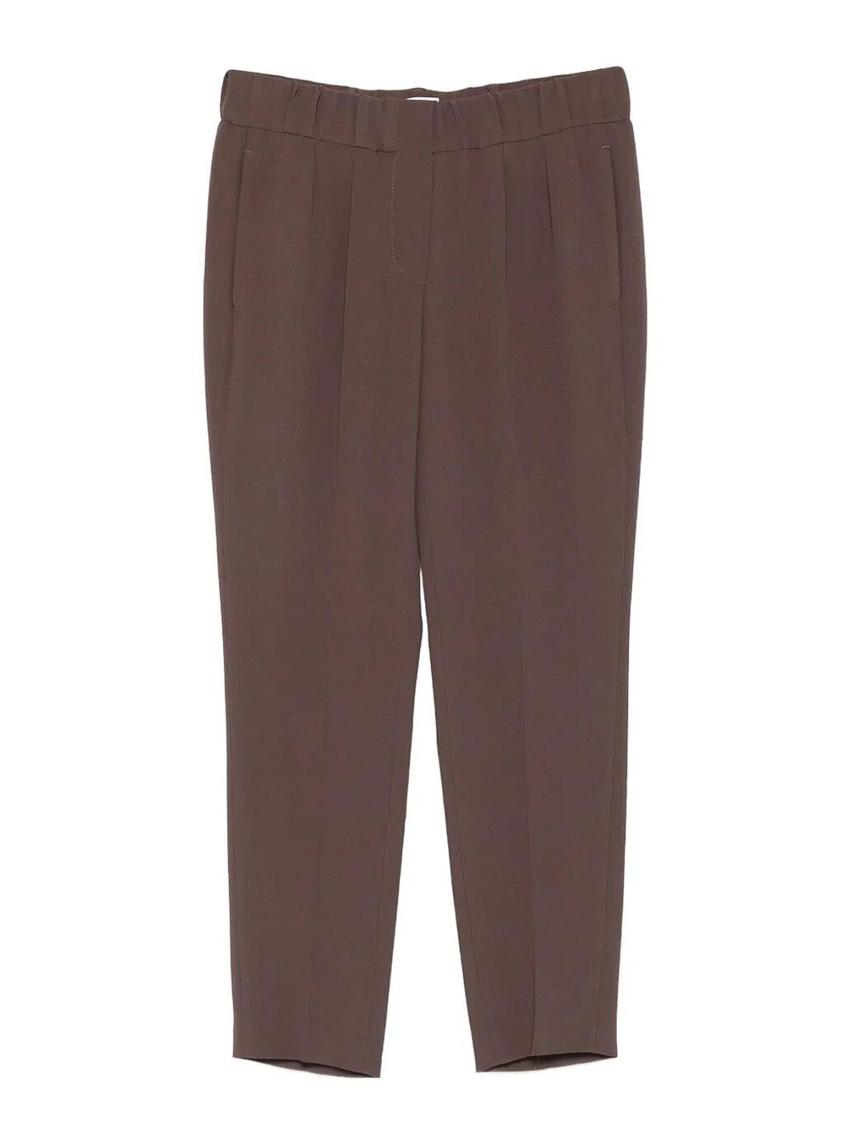 Brunello Cucinelli Tailored Jogger Pants In Brown