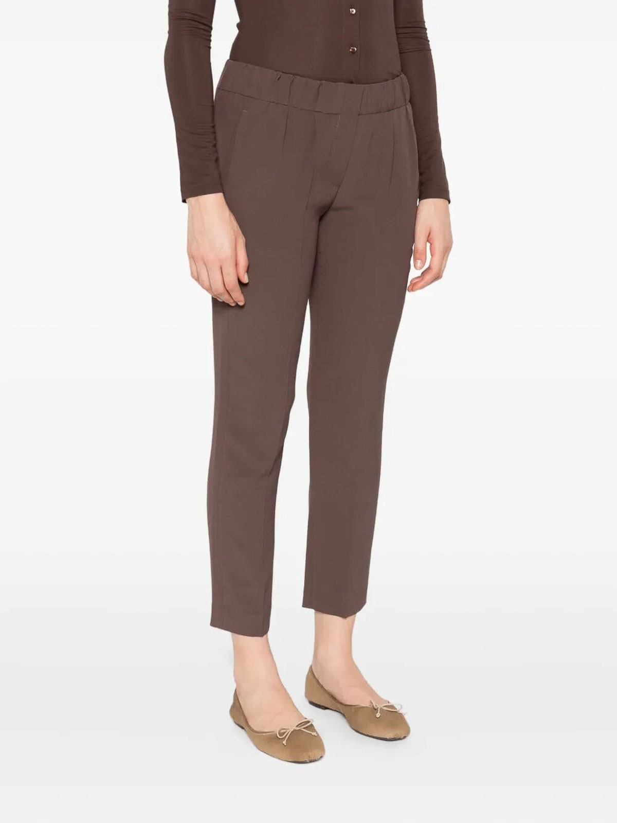 Brunello Cucinelli Tailored Jogger Pants In Brown